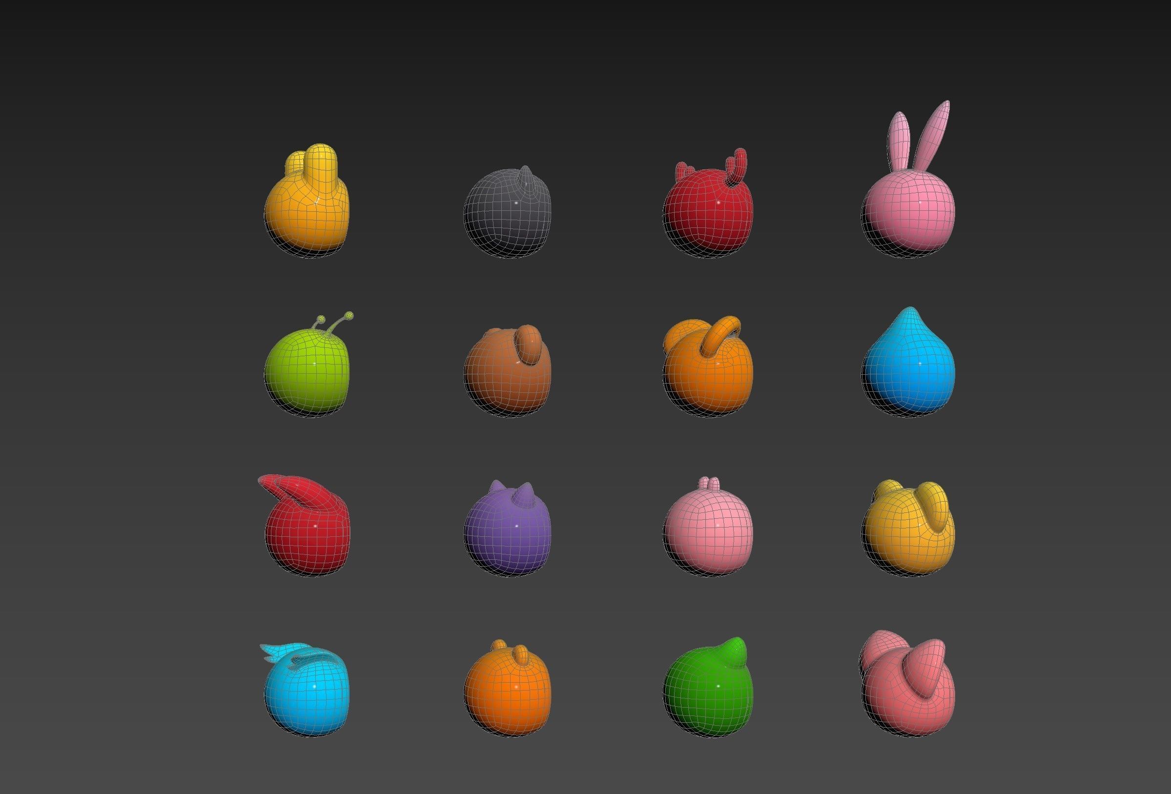 Pack017 Cartoon Hat Pack 3D model_23