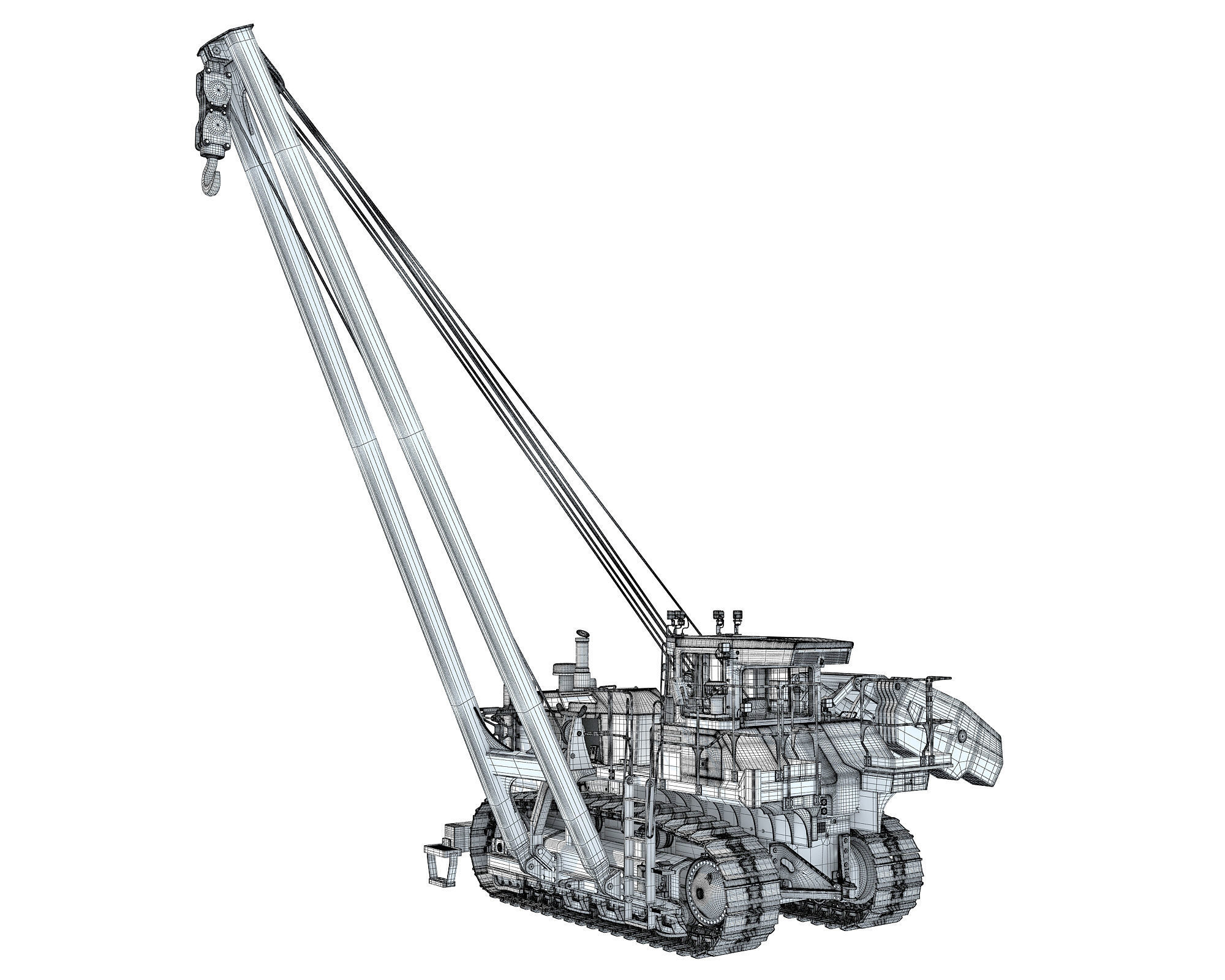 Track Dozer Pipelayer 3D model_17