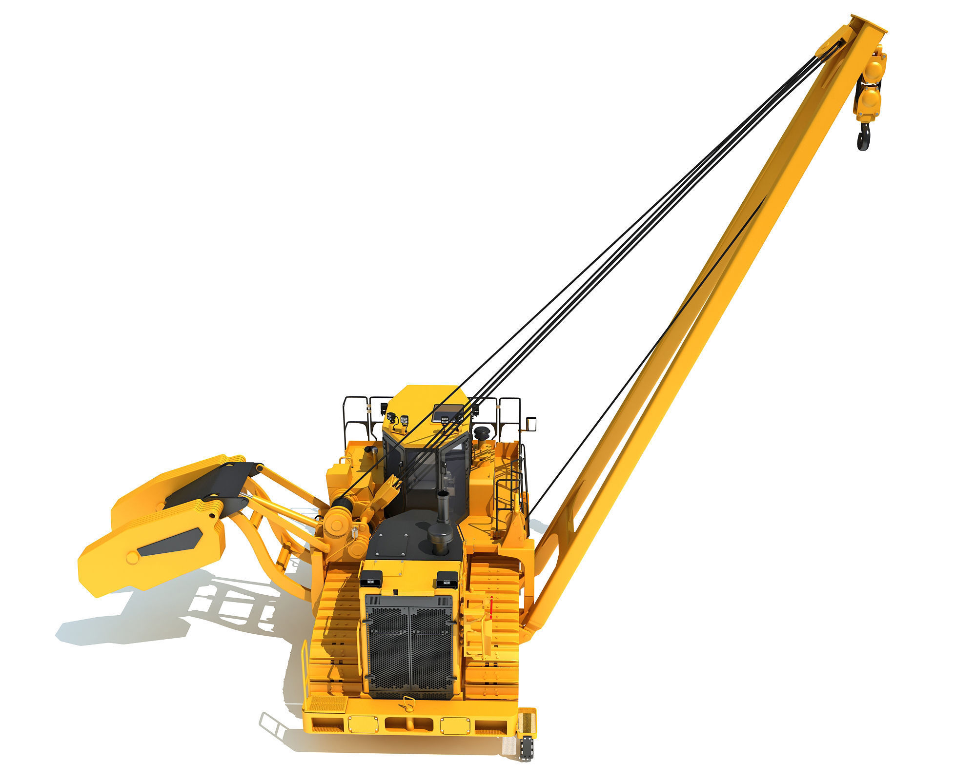 Track Dozer Pipelayer 3D model_5