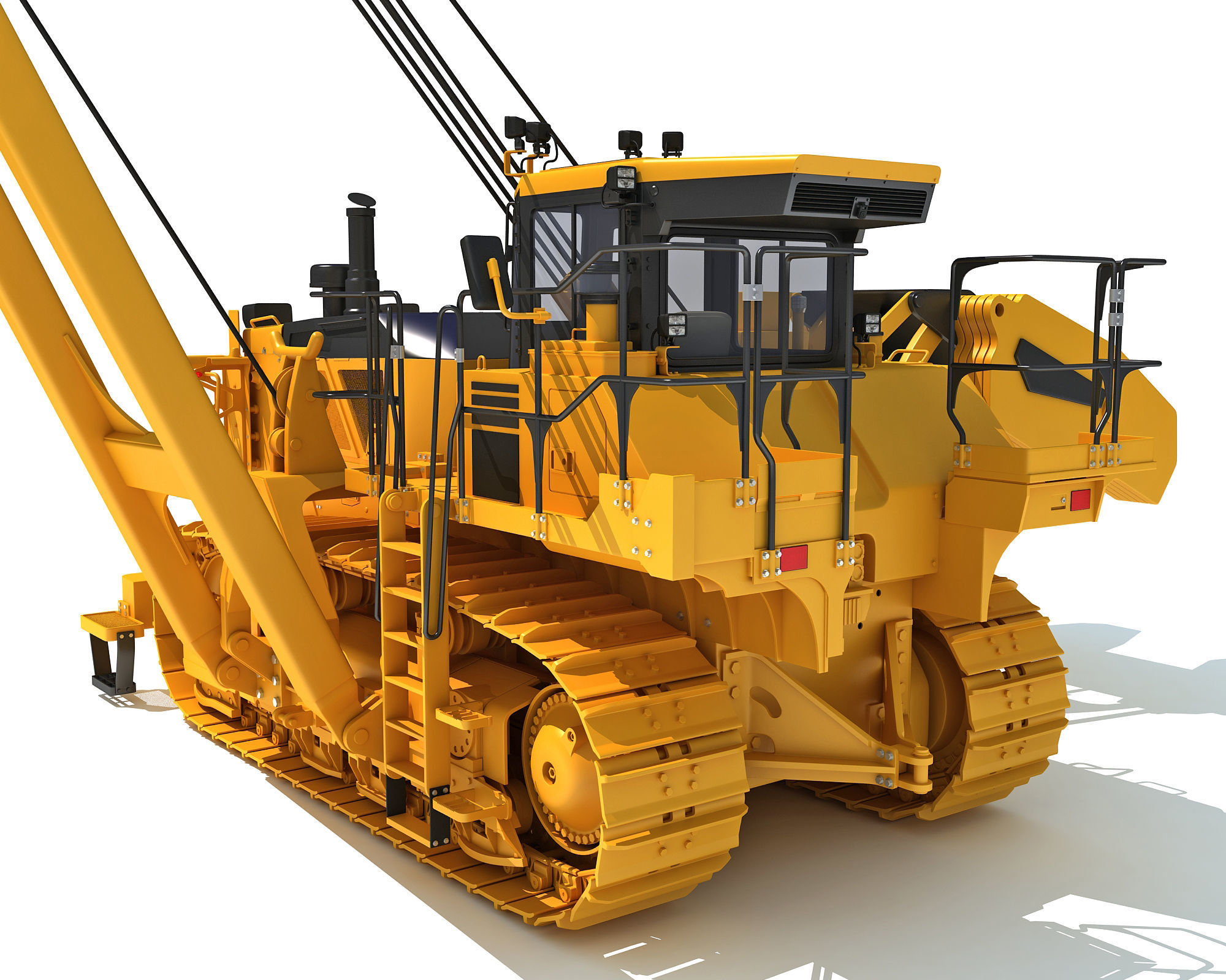 Track Dozer Pipelayer 3D model_14