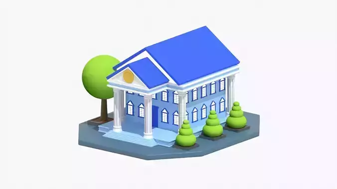 Bank 3D Illustration