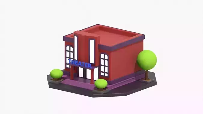 Theater 3D Illustration