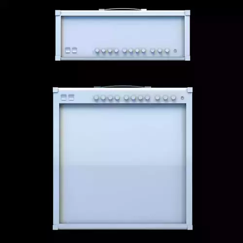 Low poly amps  Low-poly 3D model