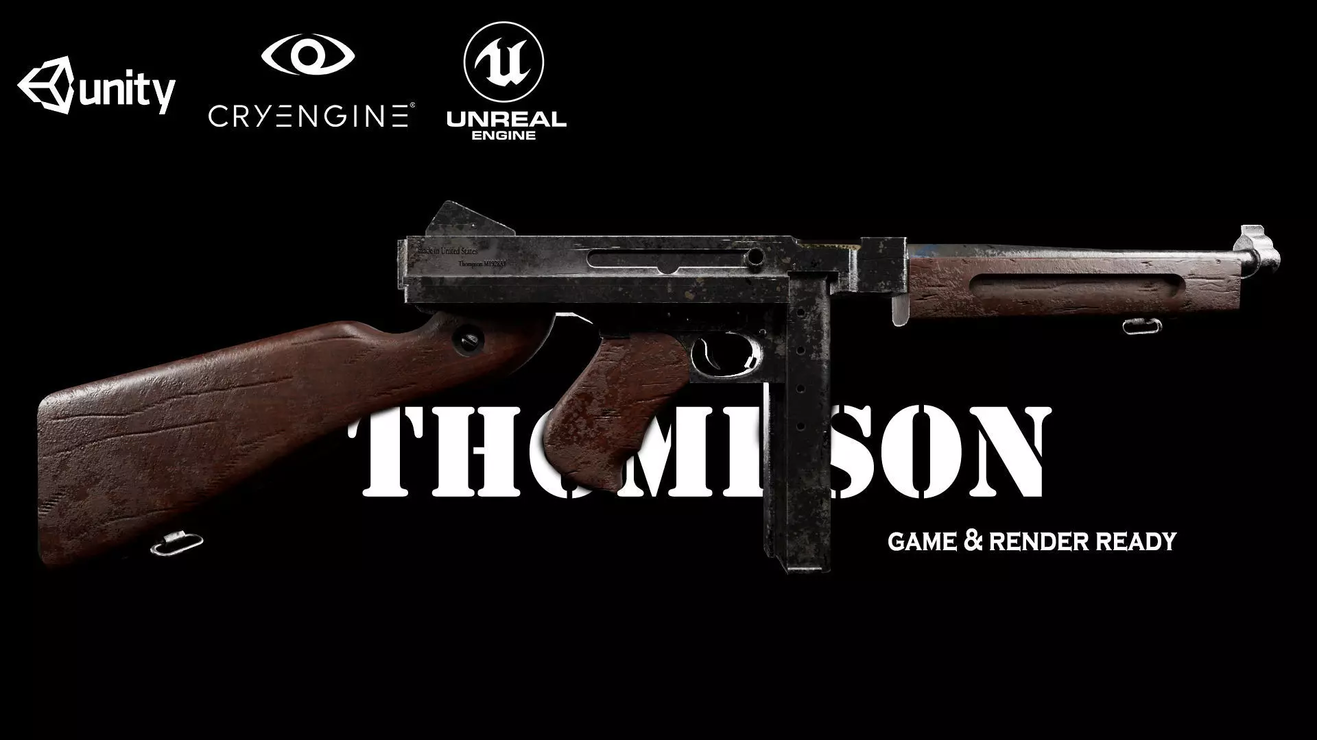 Thompson - Model and Textures Low-poly 3D model Free low-poly 3D model
