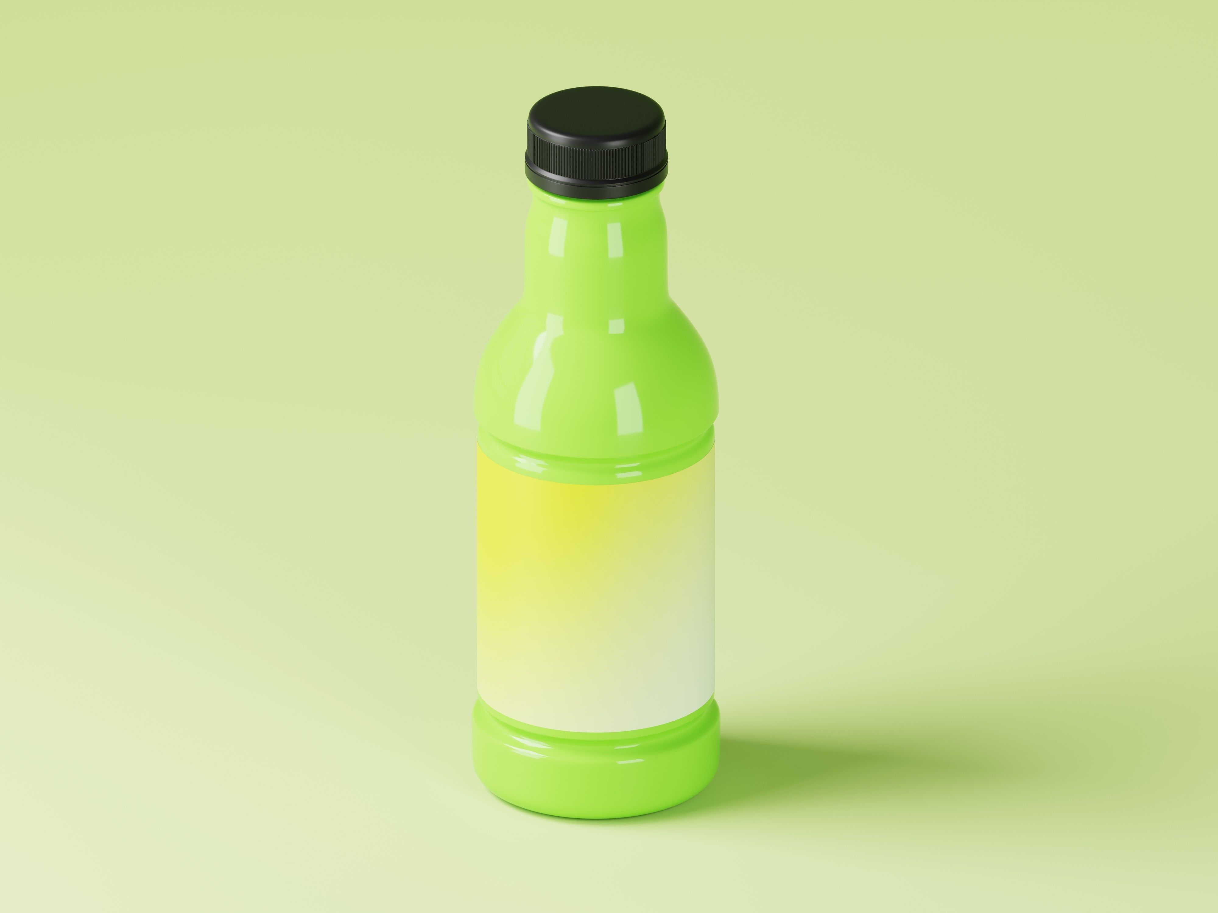 Liquid Product or Juice Bottle 3D Model Low-poly 3D model_3