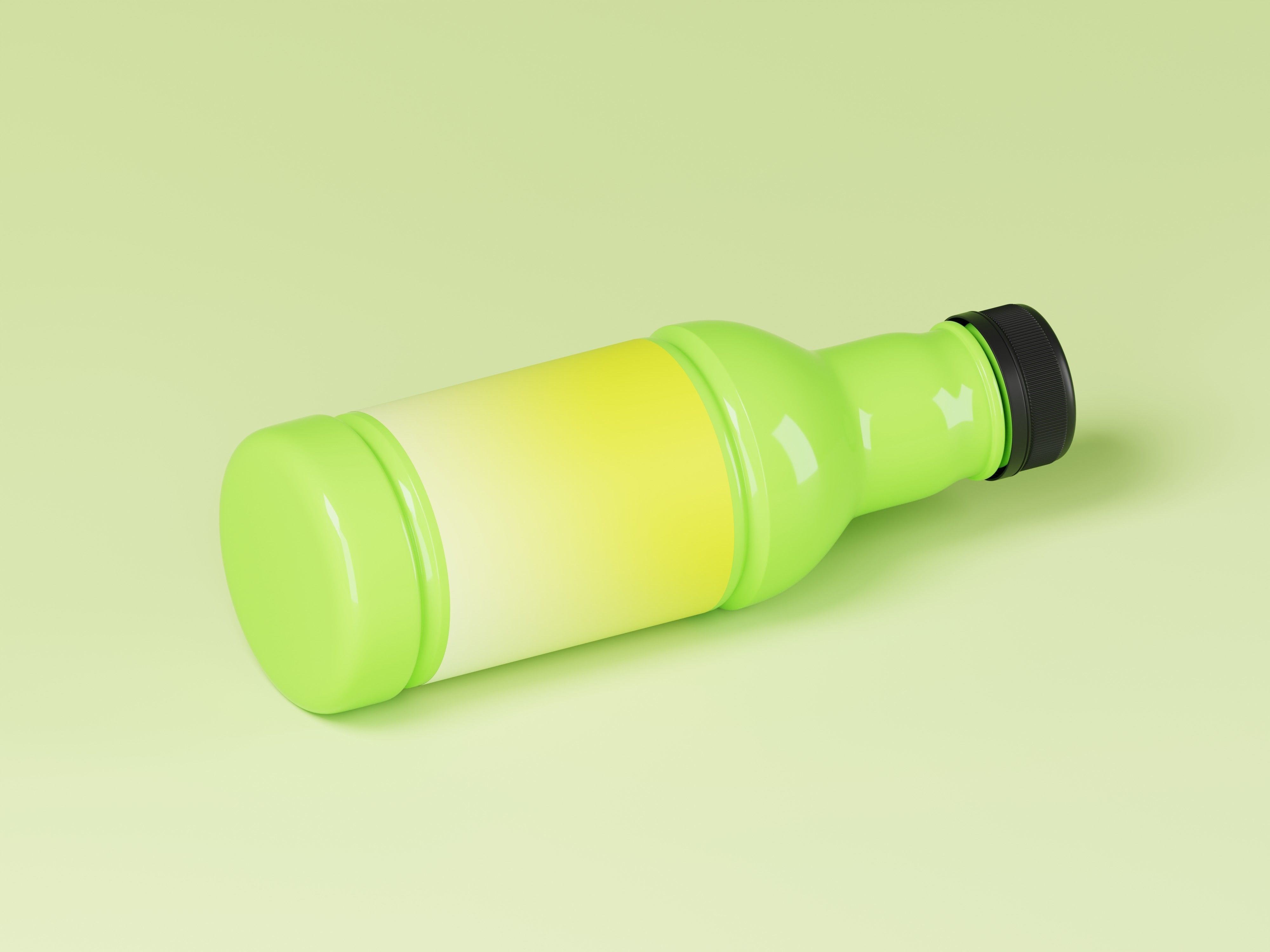 Liquid Product or Juice Bottle 3D Model Low-poly 3D model_9