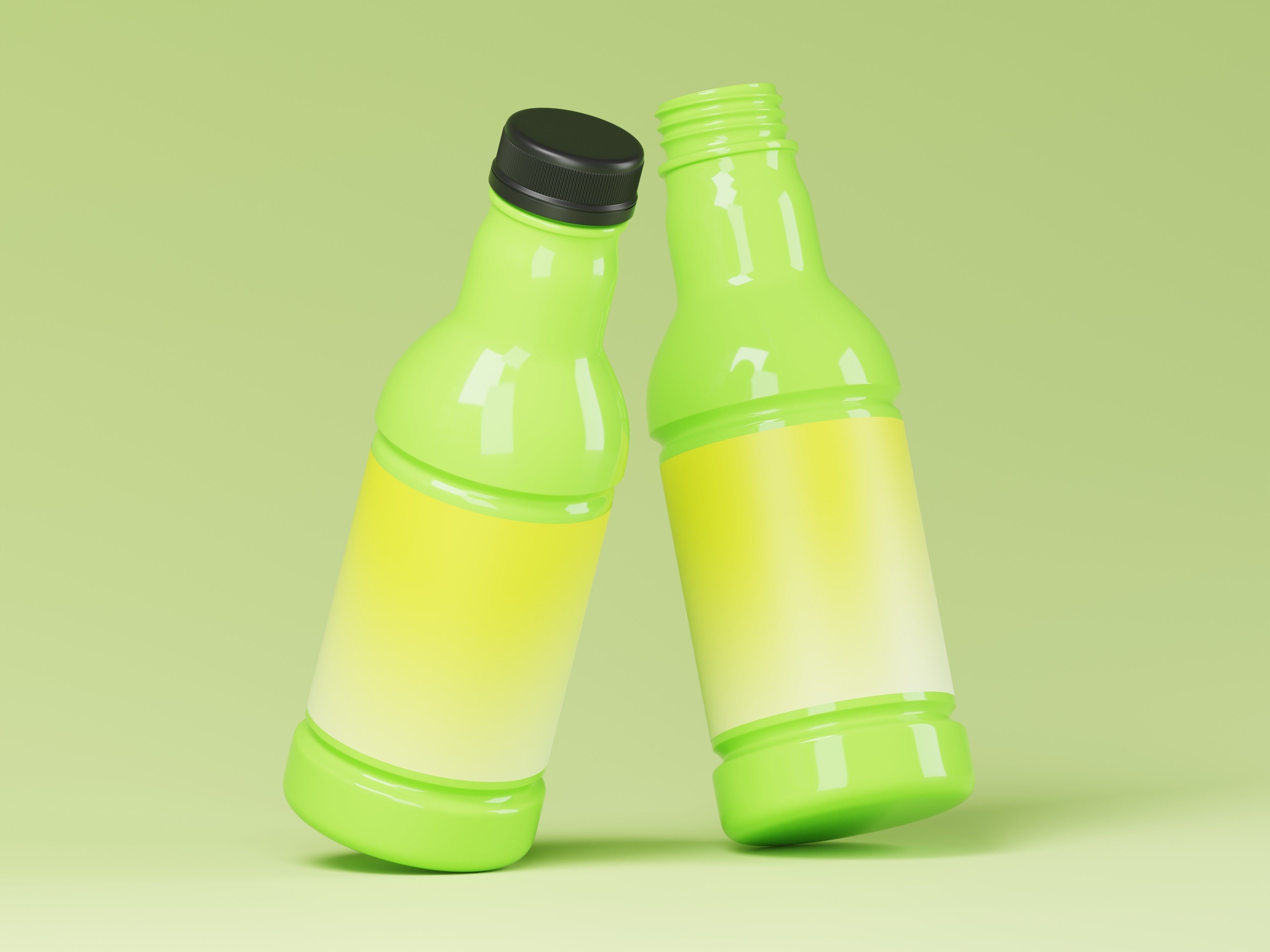 Liquid Product or Juice Bottle 3D Model Low-poly 3D model_6