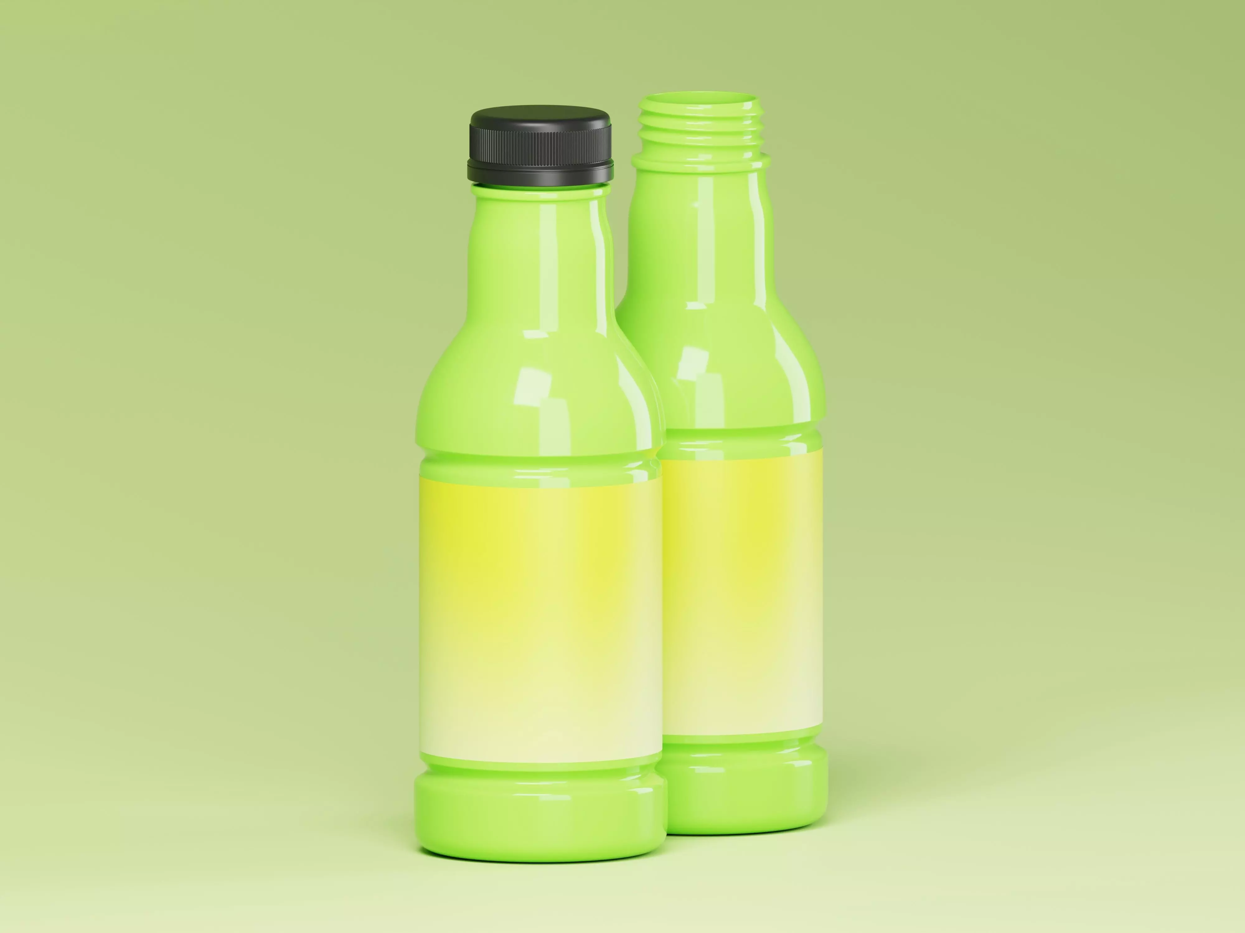 Liquid Product or Juice Bottle 3D Model Low-poly 3D model_0