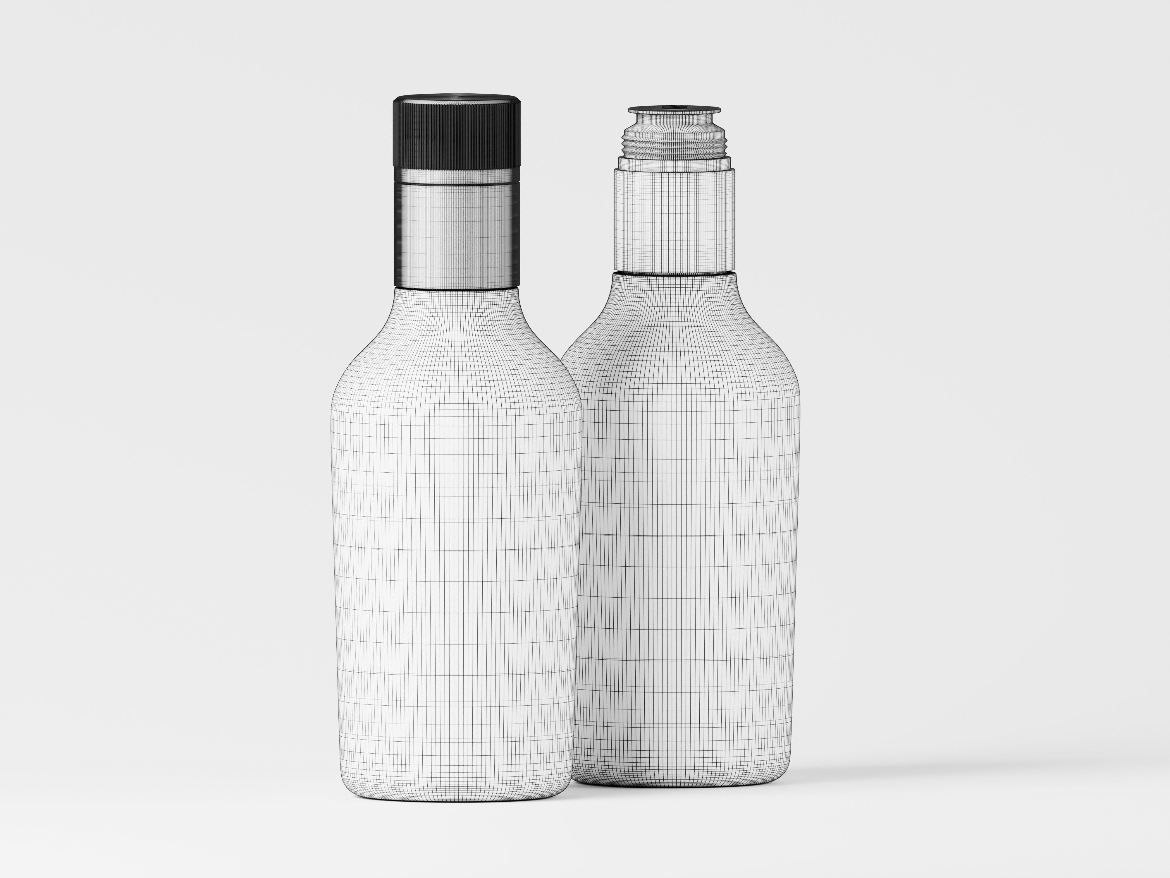 Olive oil or Luxury Oil bottle 3D Model Low-poly 3D model_2