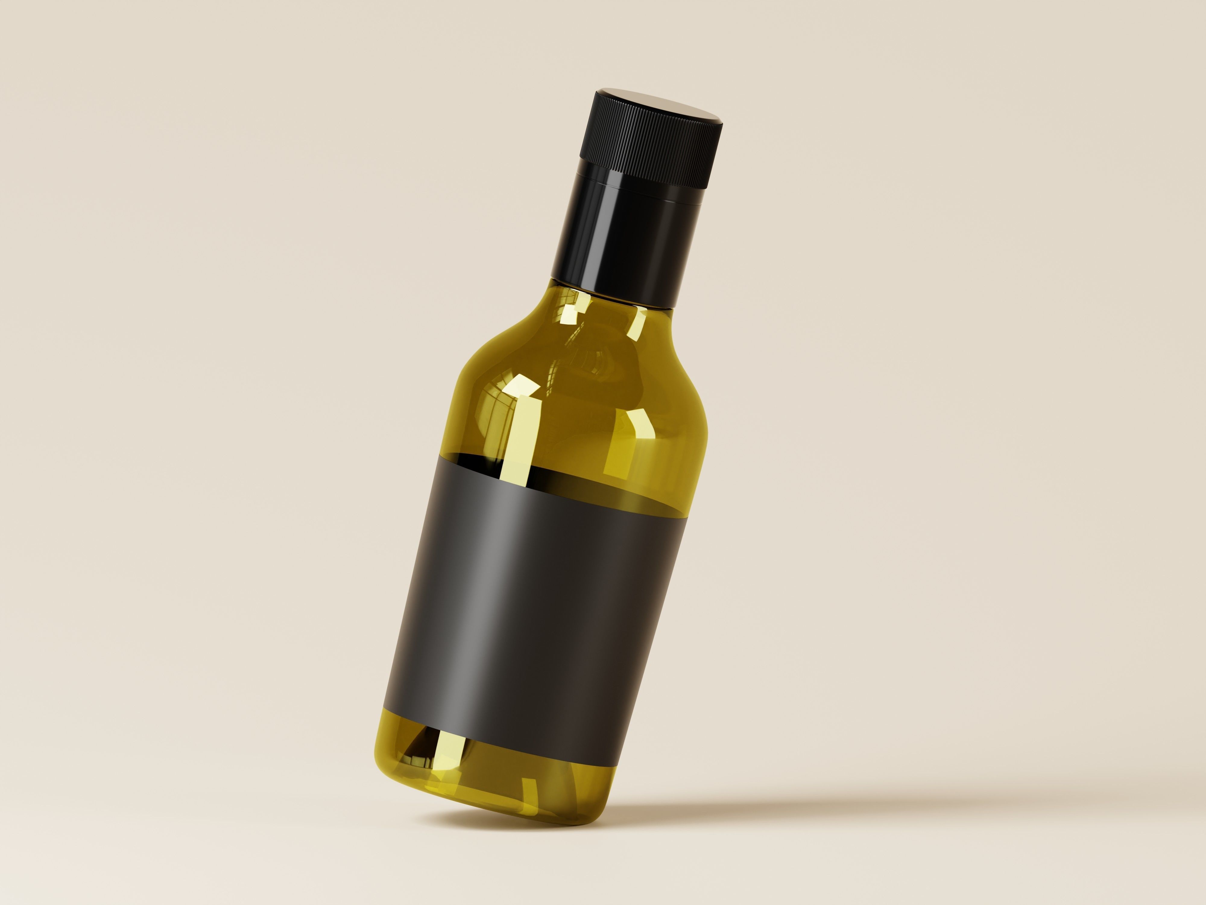 Olive oil or Luxury Oil bottle 3D Model Low-poly 3D model_6