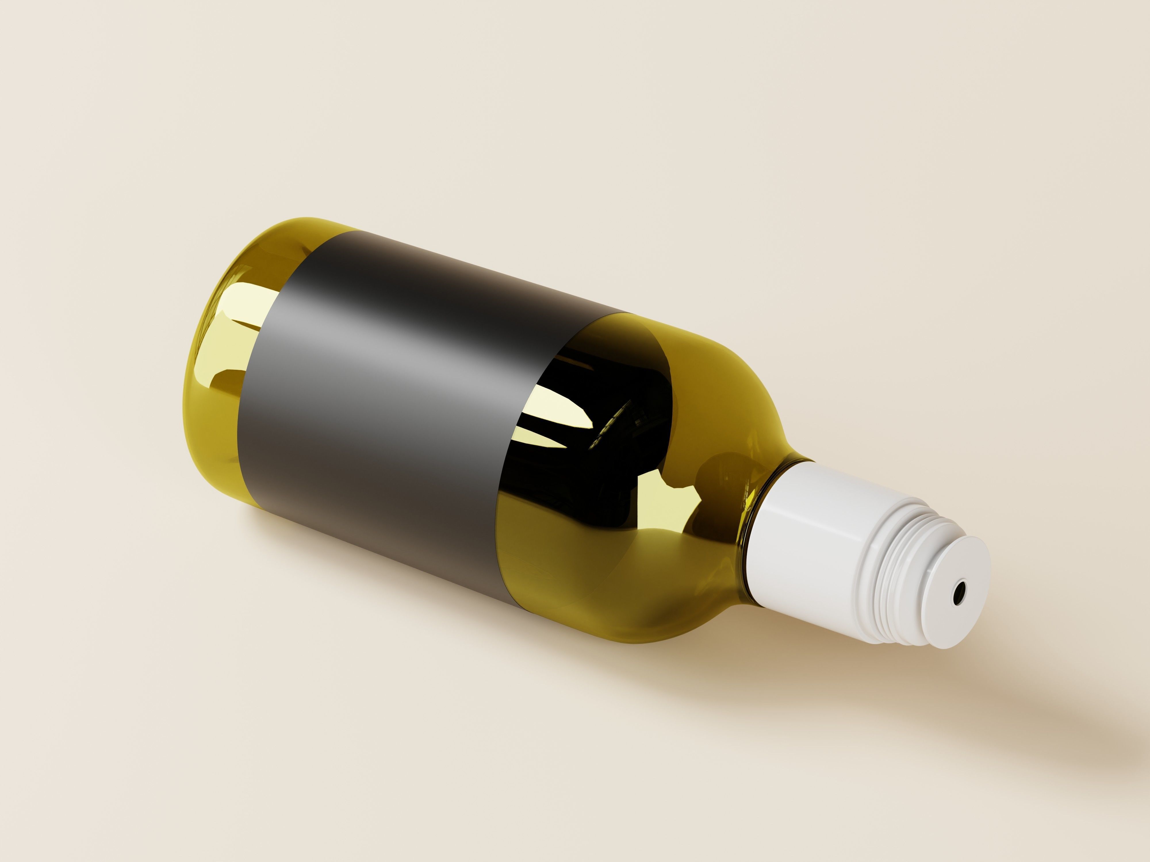 Olive oil or Luxury Oil bottle 3D Model Low-poly 3D model_9