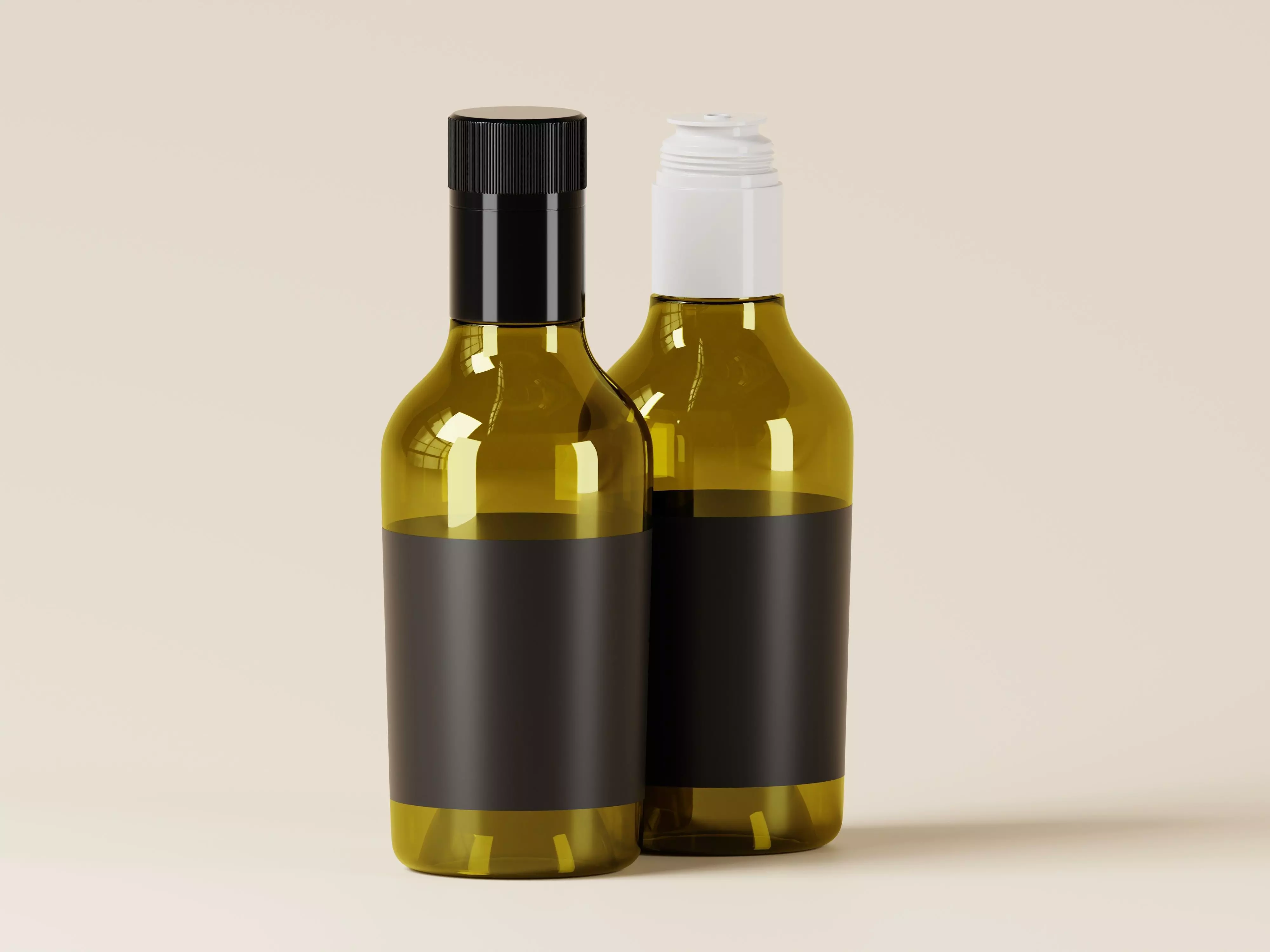 Olive oil or Luxury Oil bottle 3D Model Low-poly 3D model_0