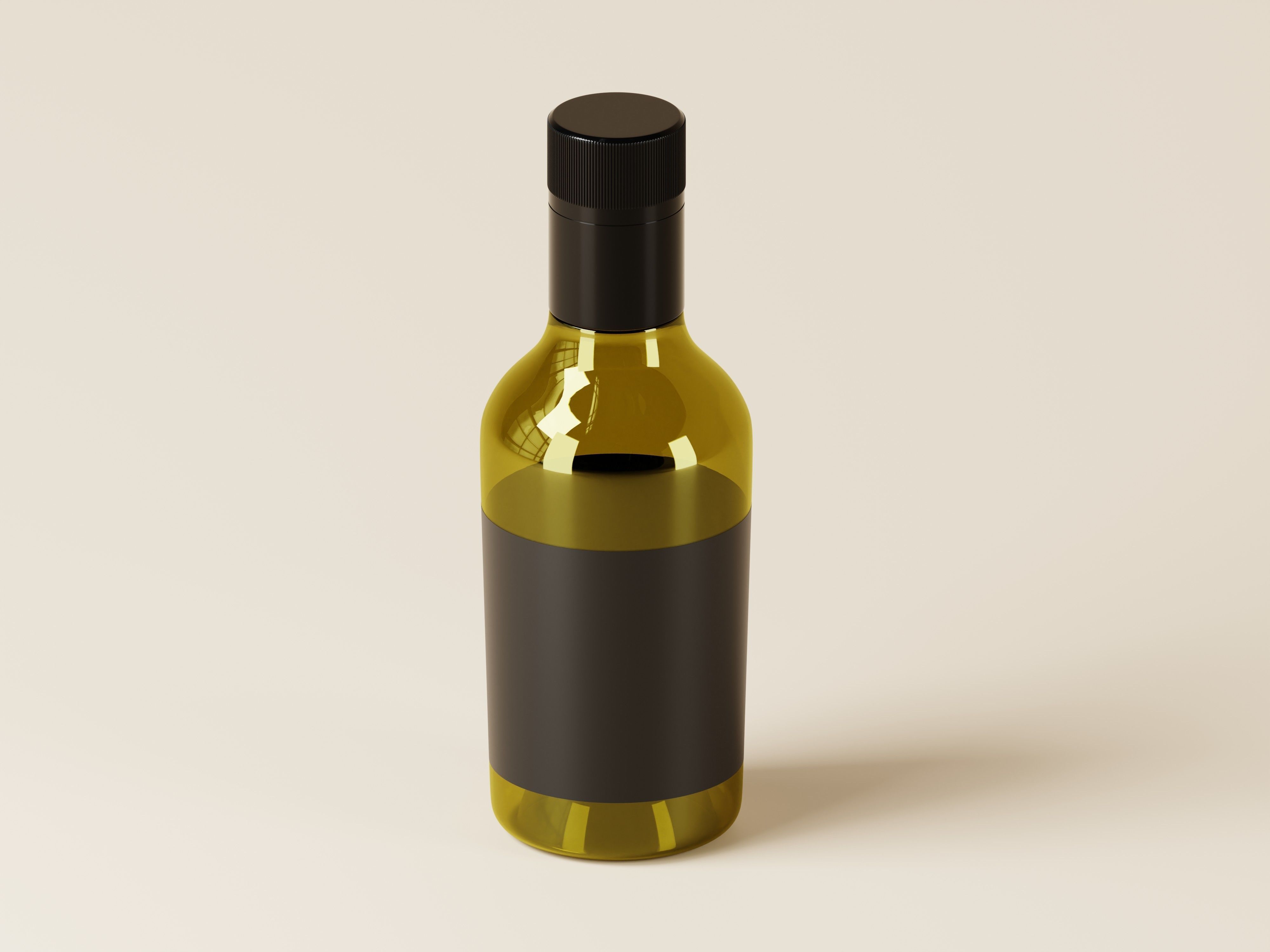 Olive oil or Luxury Oil bottle 3D Model Low-poly 3D model_3