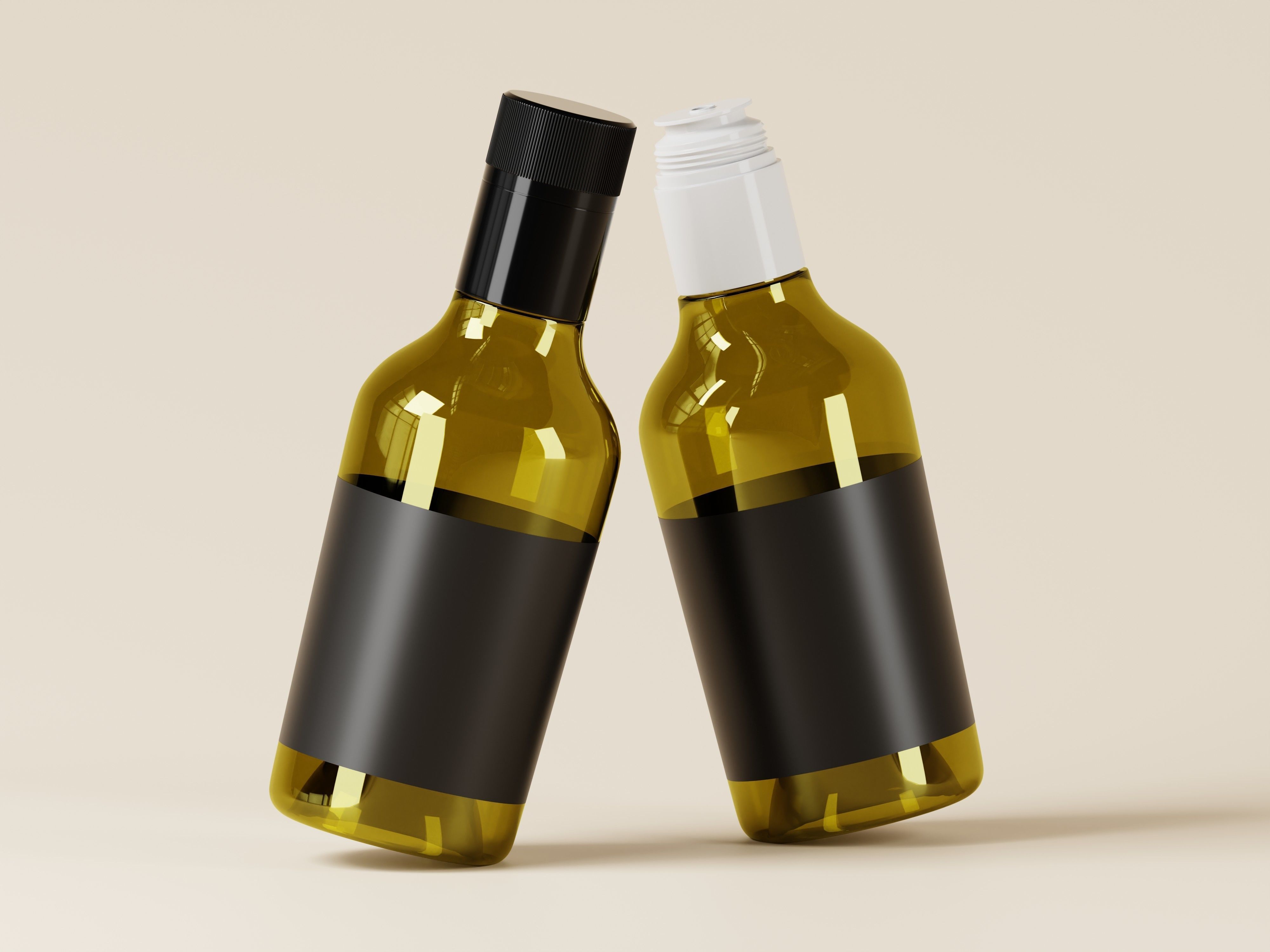 Olive oil or Luxury Oil bottle 3D Model Low-poly 3D model_8