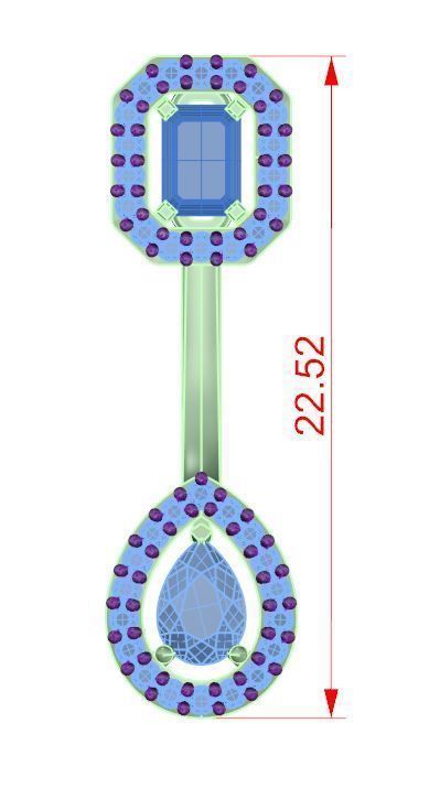 MY TWIN TOI and MOI messika earring 3D print model_2