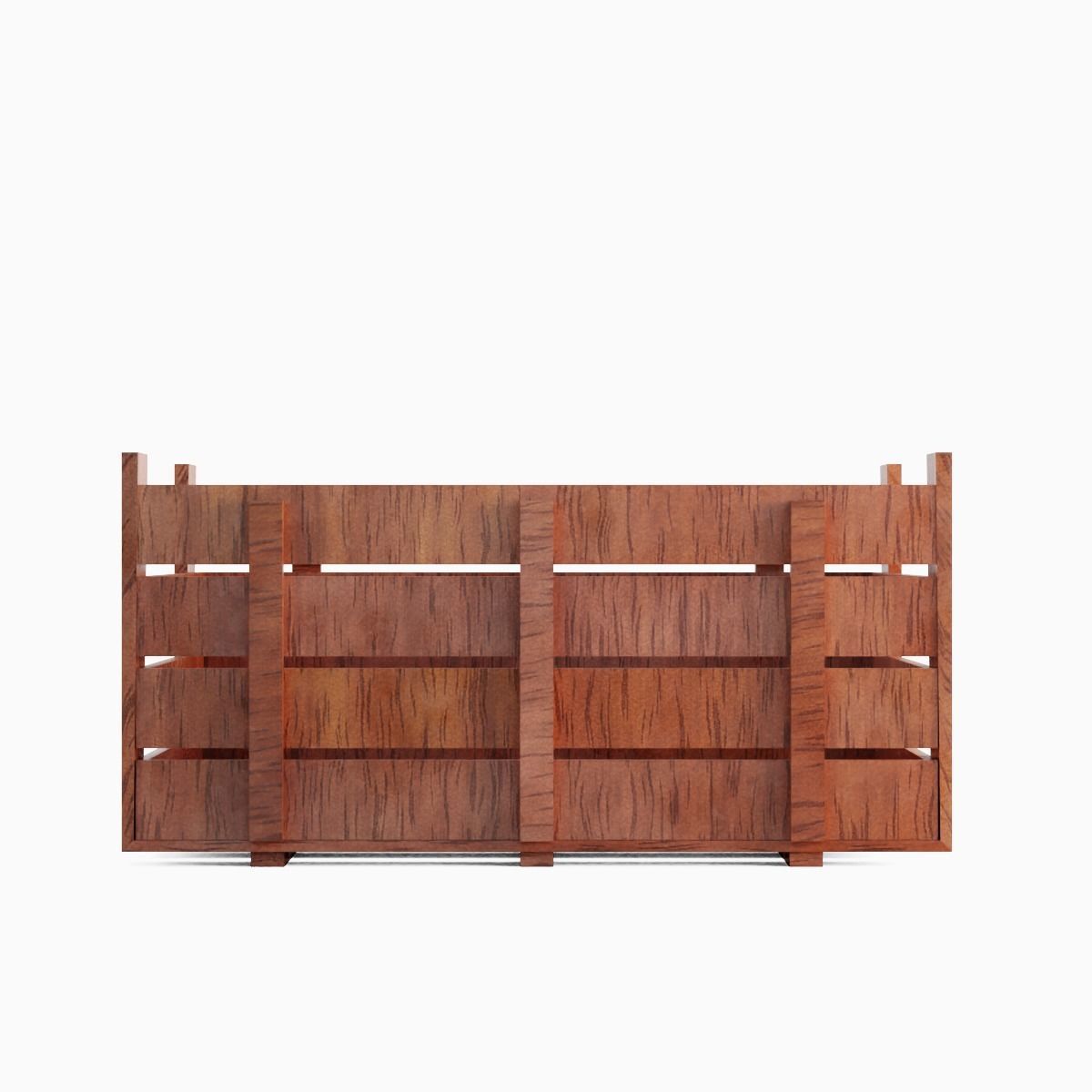 Wooden Crate 05 Low-poly 3D model_1