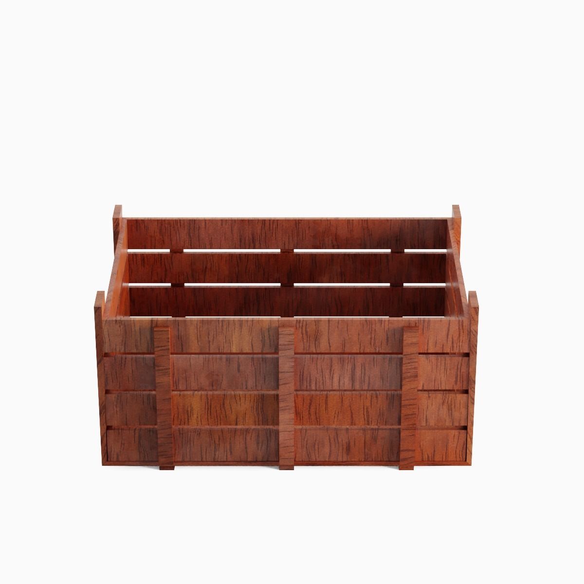 Wooden Crate 05 Low-poly 3D model_4