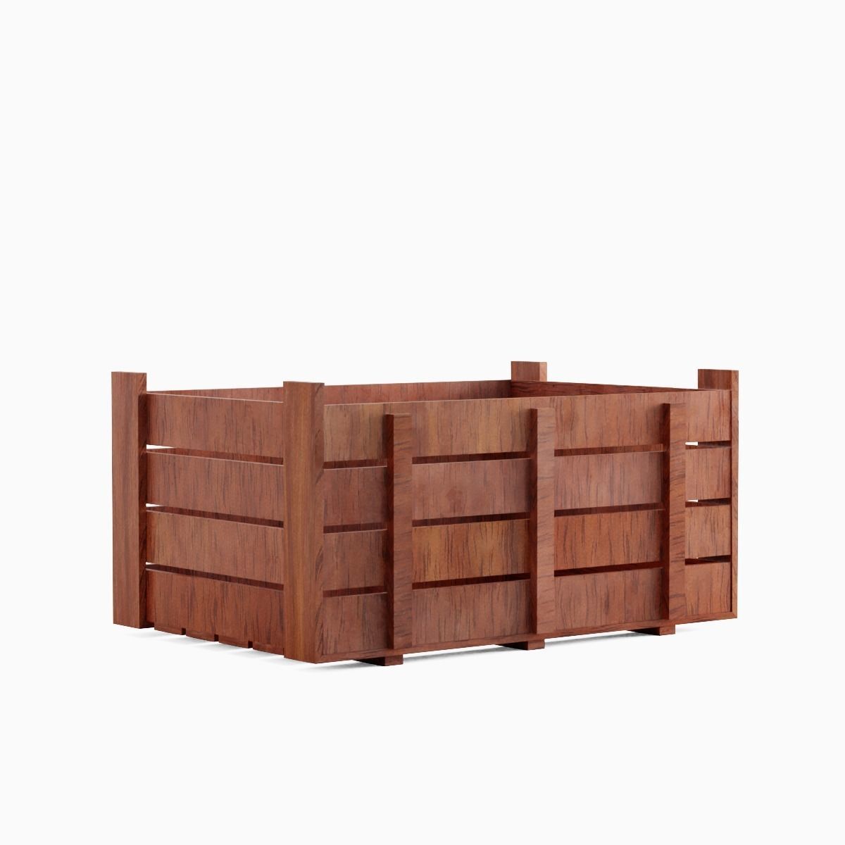 Wooden Crate 05 Low-poly 3D model_2