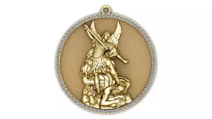 St archangel Michael Pendant  3D print model