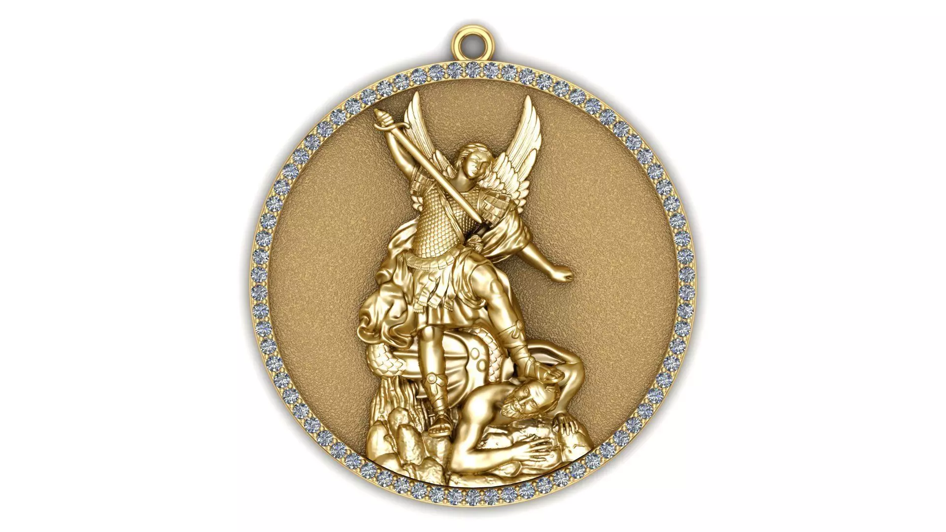St archangel Michael Pendant  3D print model_0