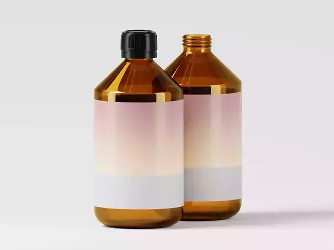 Medicine or Liquid Product Bottle 3D Model