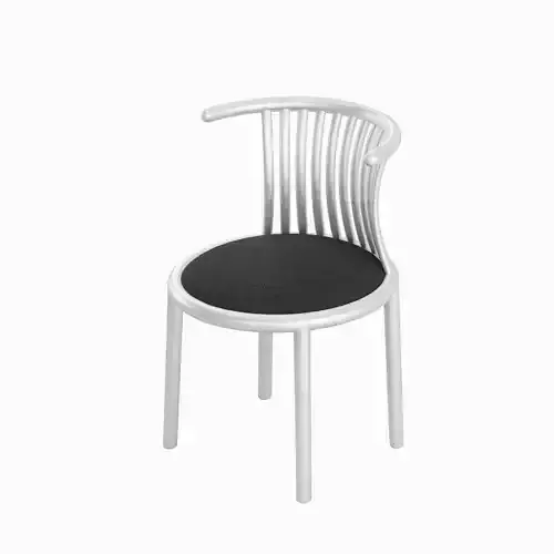 Curved Iron Chair 03