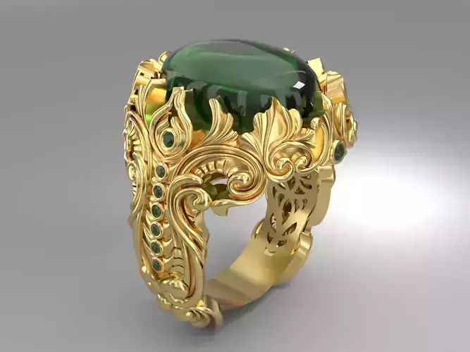 usa Dragon Ring 3D print model