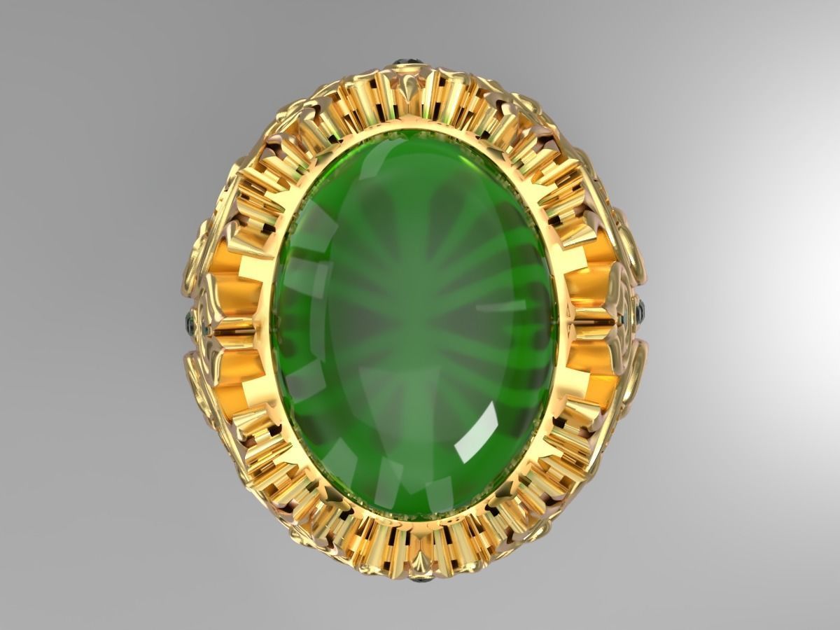 usa Dragon Ring 3D print model_3