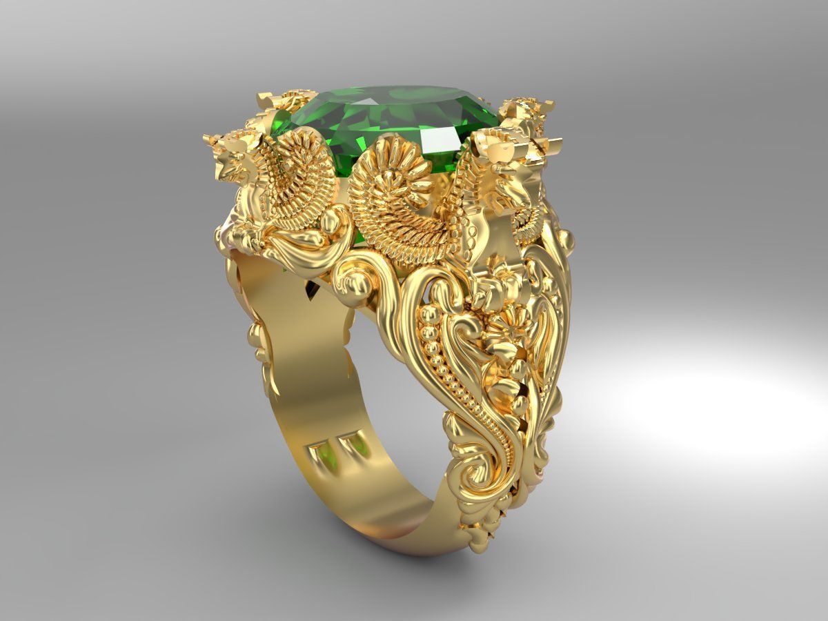 jewelry man ring 3D print model_4