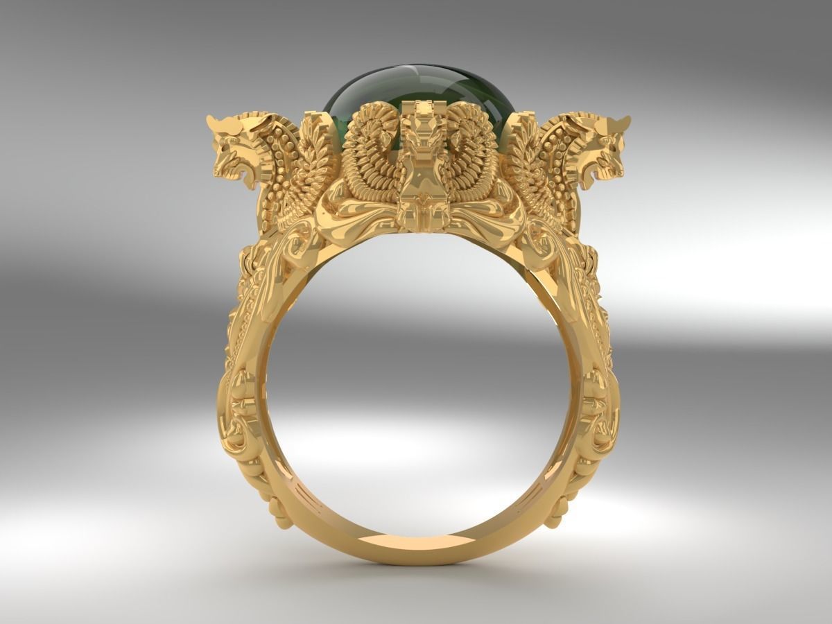 jewelry man ring 3D print model_1