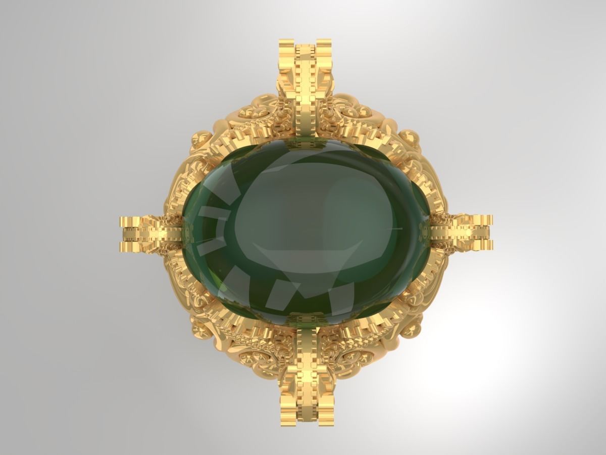 jewelry man ring 3D print model_5