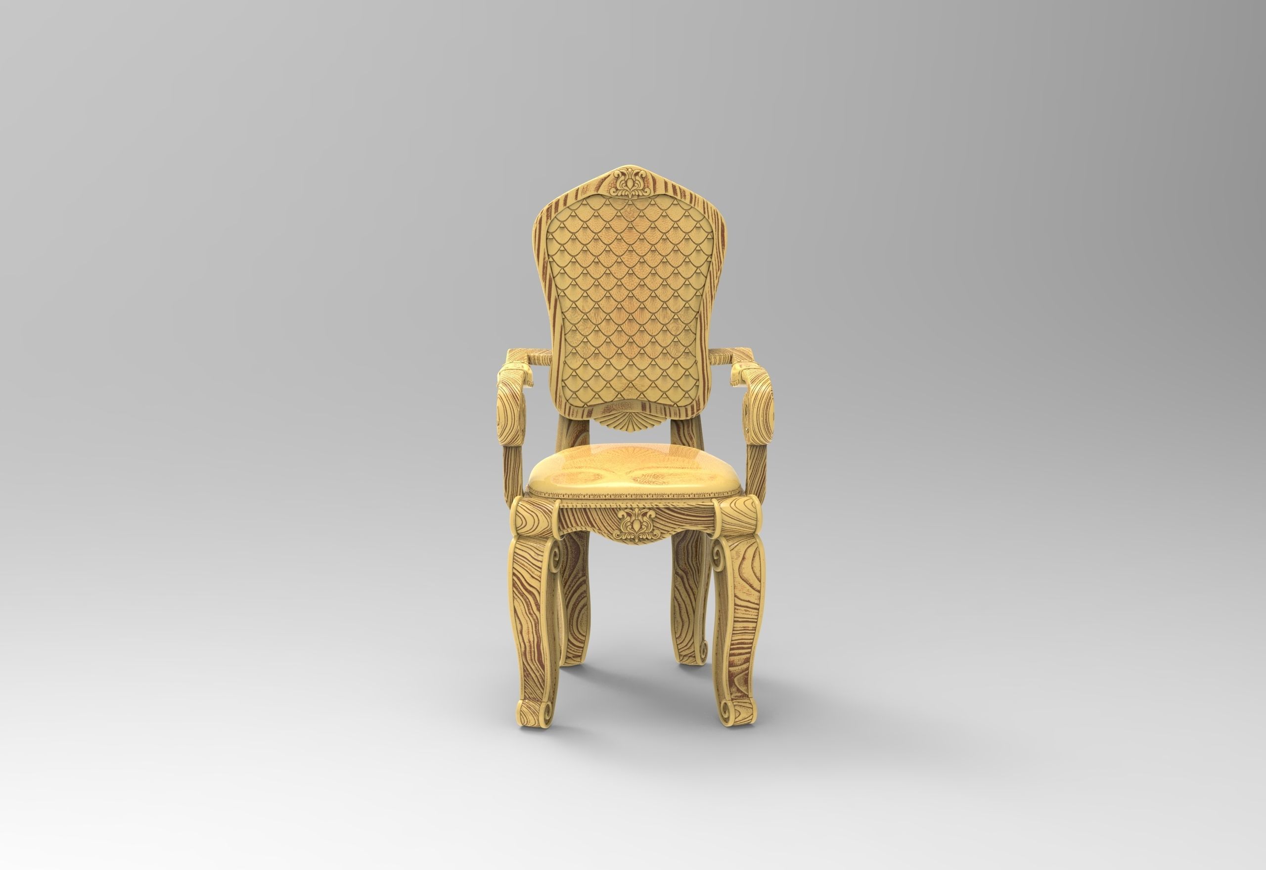 Victorian Chair 3D print model_1