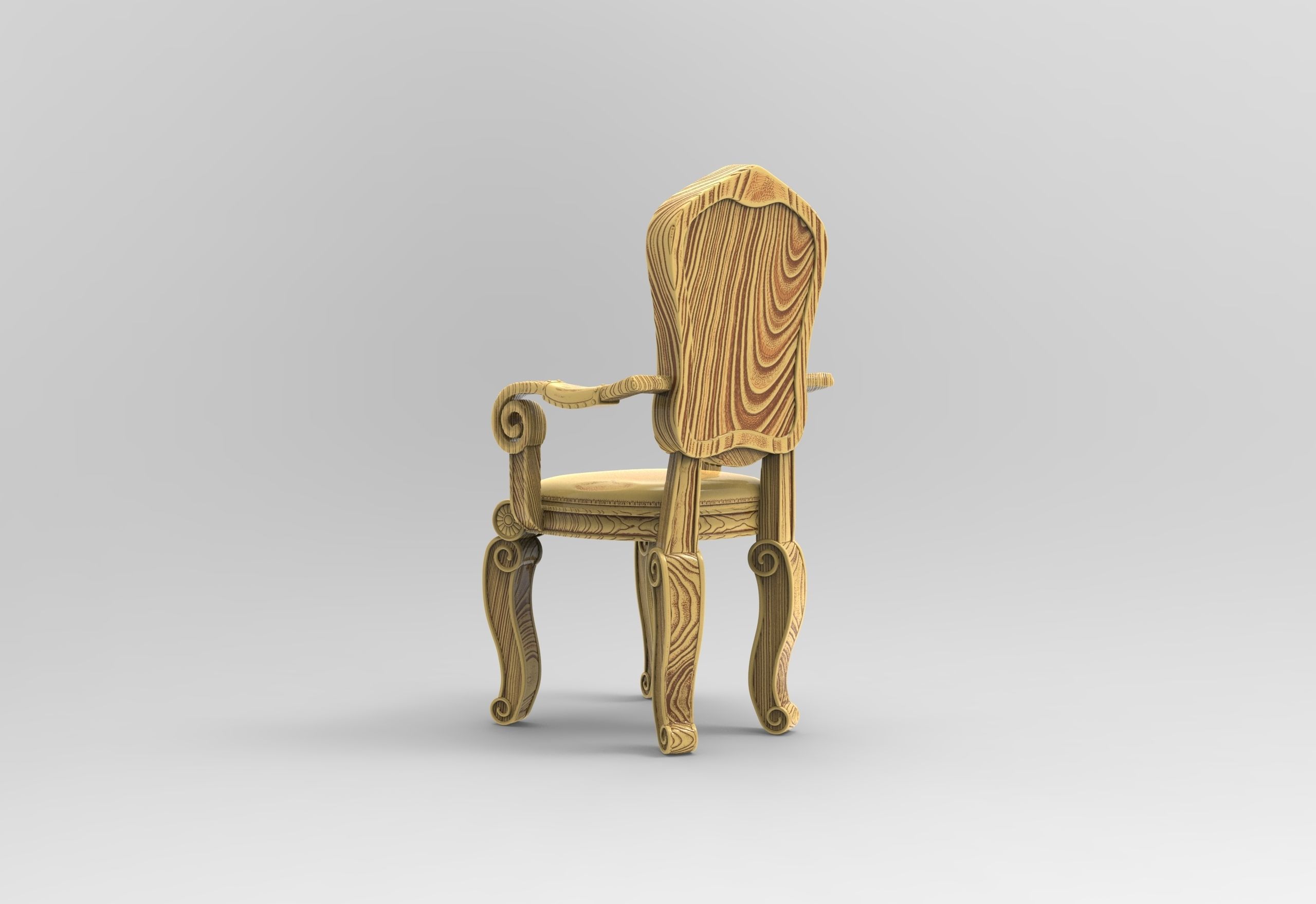 Victorian Chair 3D print model_3