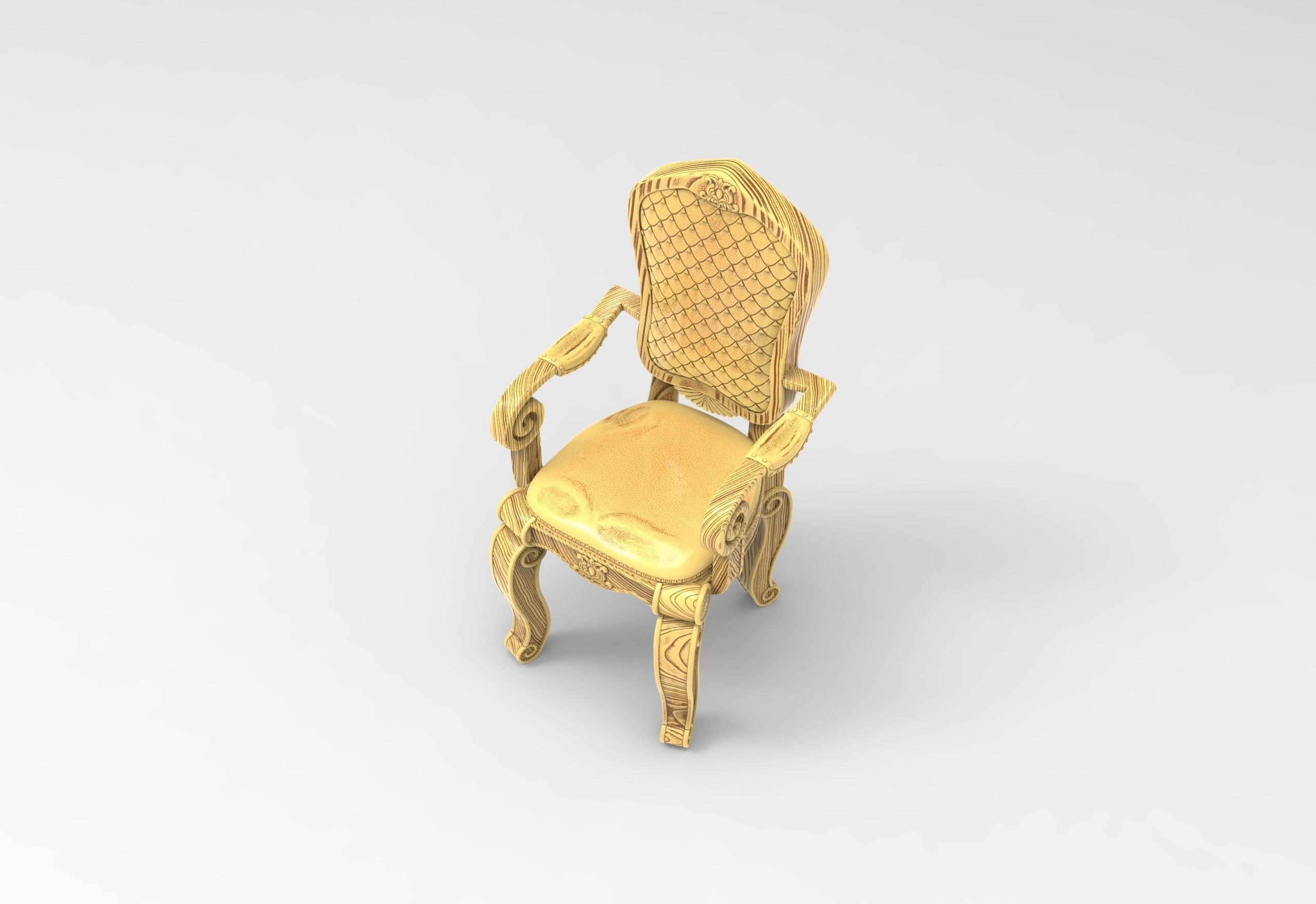 Victorian Chair 3D print model_6