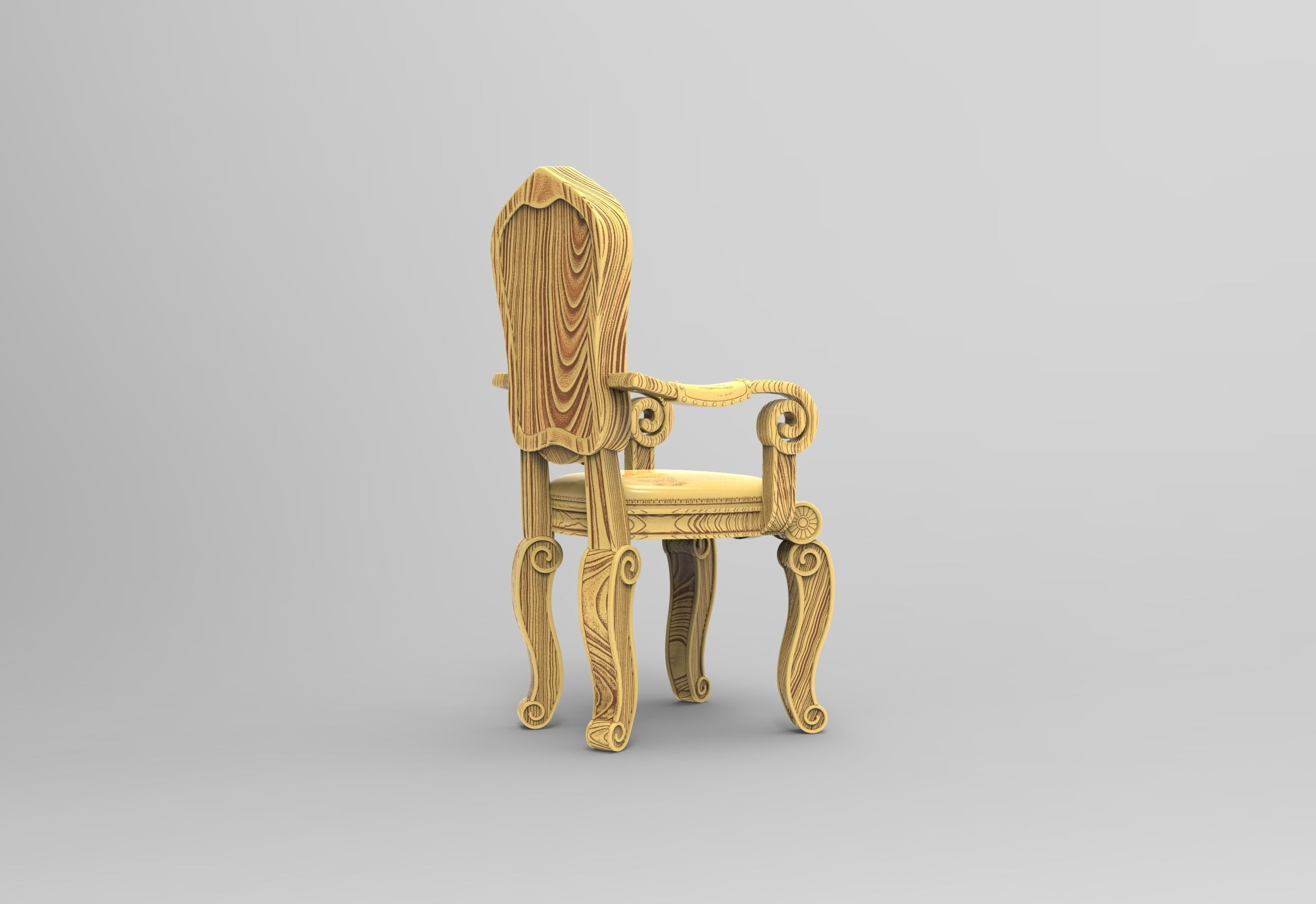 Victorian Chair 3D print model_5