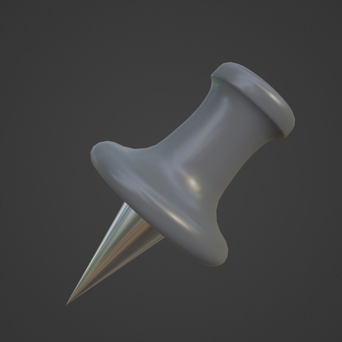 Pushpin 05 Low-poly 3D model_8