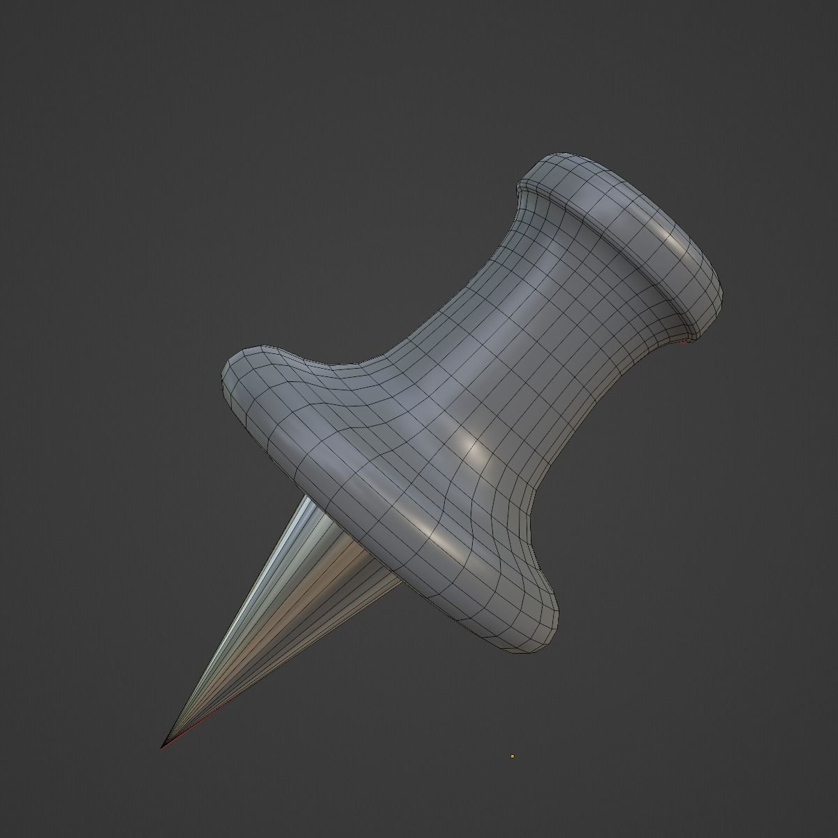 Pushpin 05 Low-poly 3D model_9