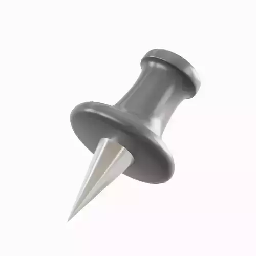 Pushpin 05 Low-poly 3D model