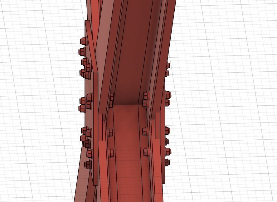 Modelling H-Column Cross for Scratch Building 3D print model_6