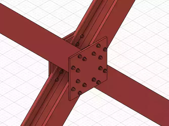 Modelling H-Column Cross for Scratch Building 3D print model