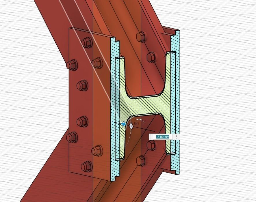 Modelling H-Column Cross for Scratch Building 3D print model_8