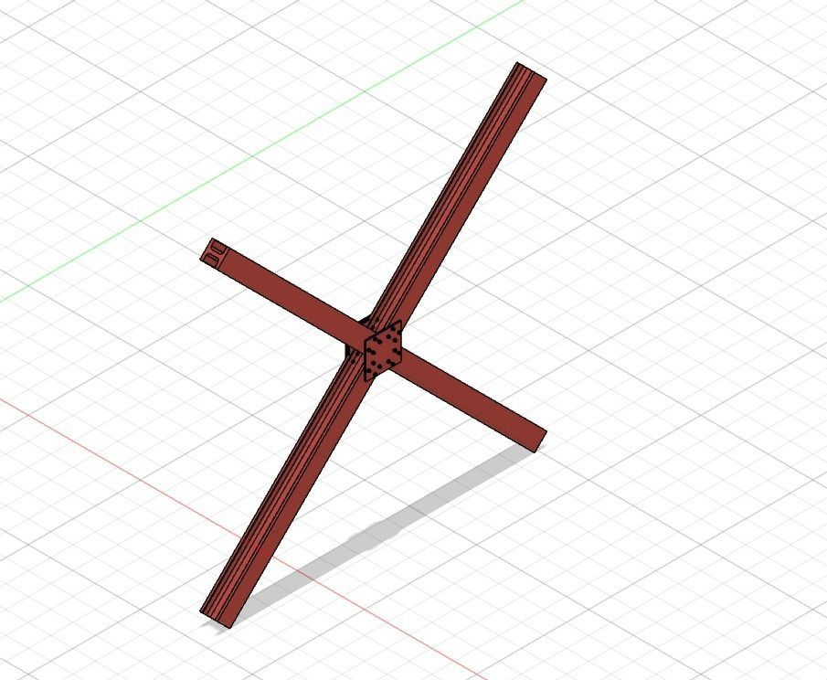 Modelling H-Column Cross for Scratch Building 3D print model_1