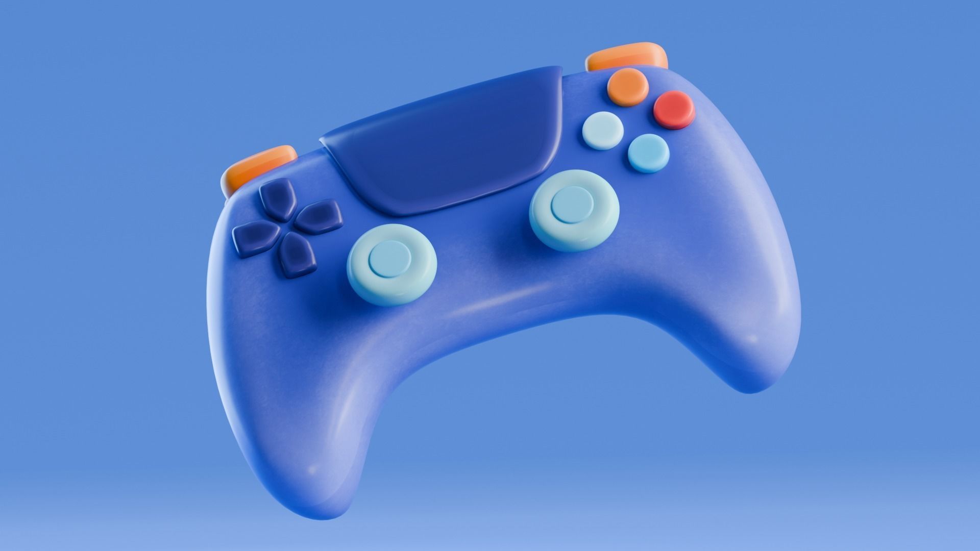 Low poly - Stylized Game Items - Joystick Low-poly 3D model_1