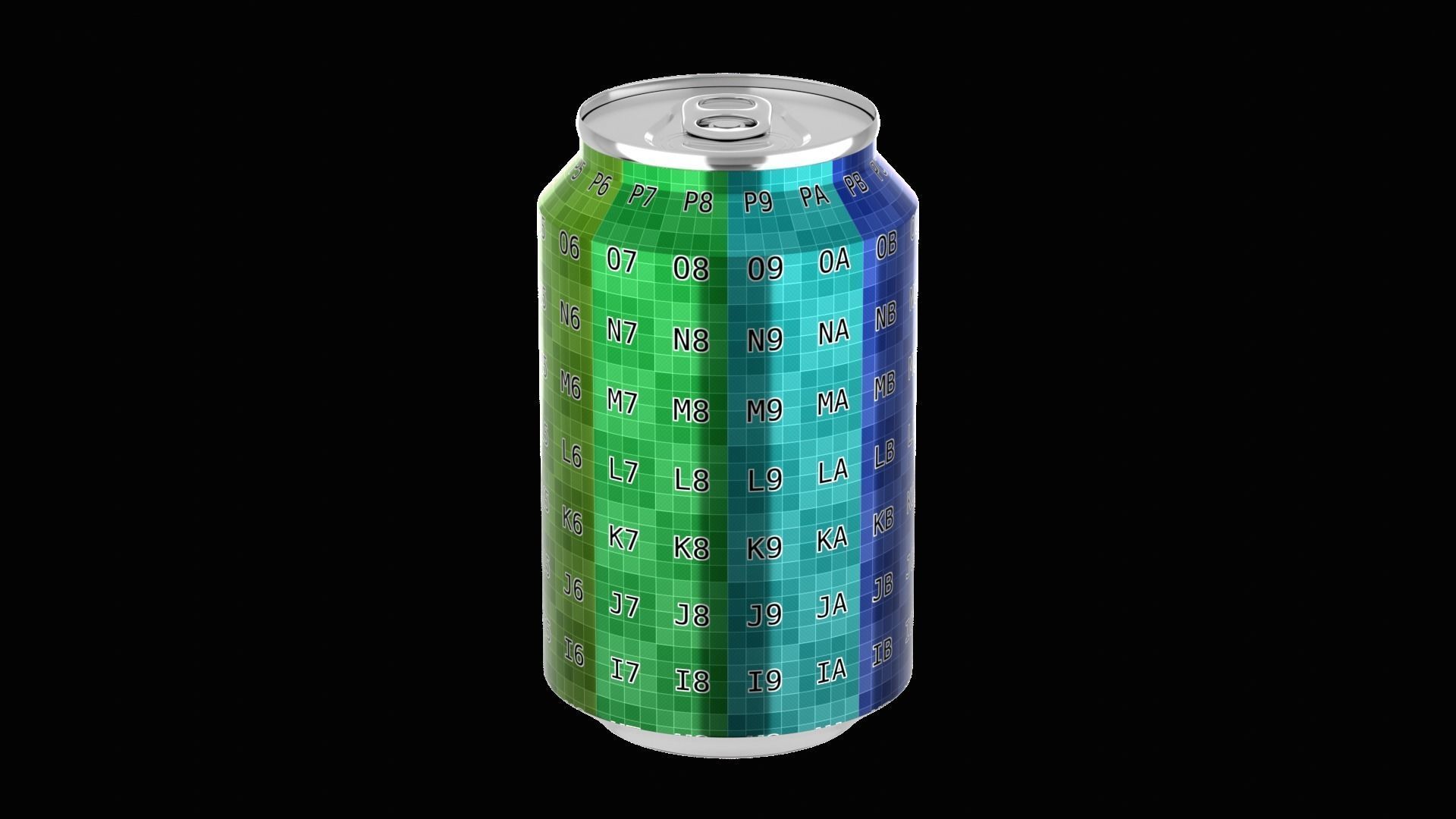 330 ml Standard Beverage Can - Matte and Glossy materials Low-poly 3D model_27
