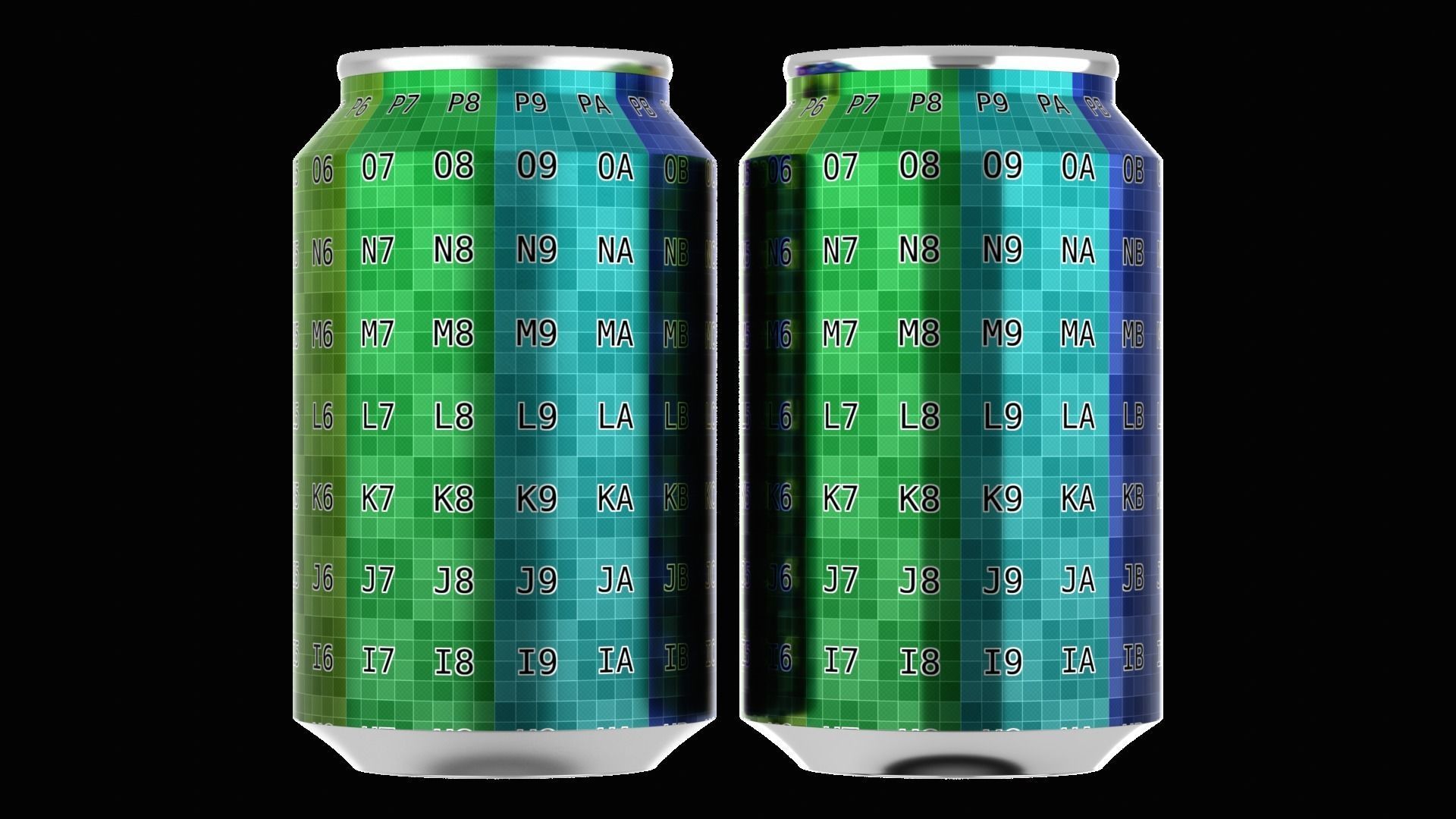 330 ml Standard Beverage Can - Matte and Glossy materials Low-poly 3D model_3