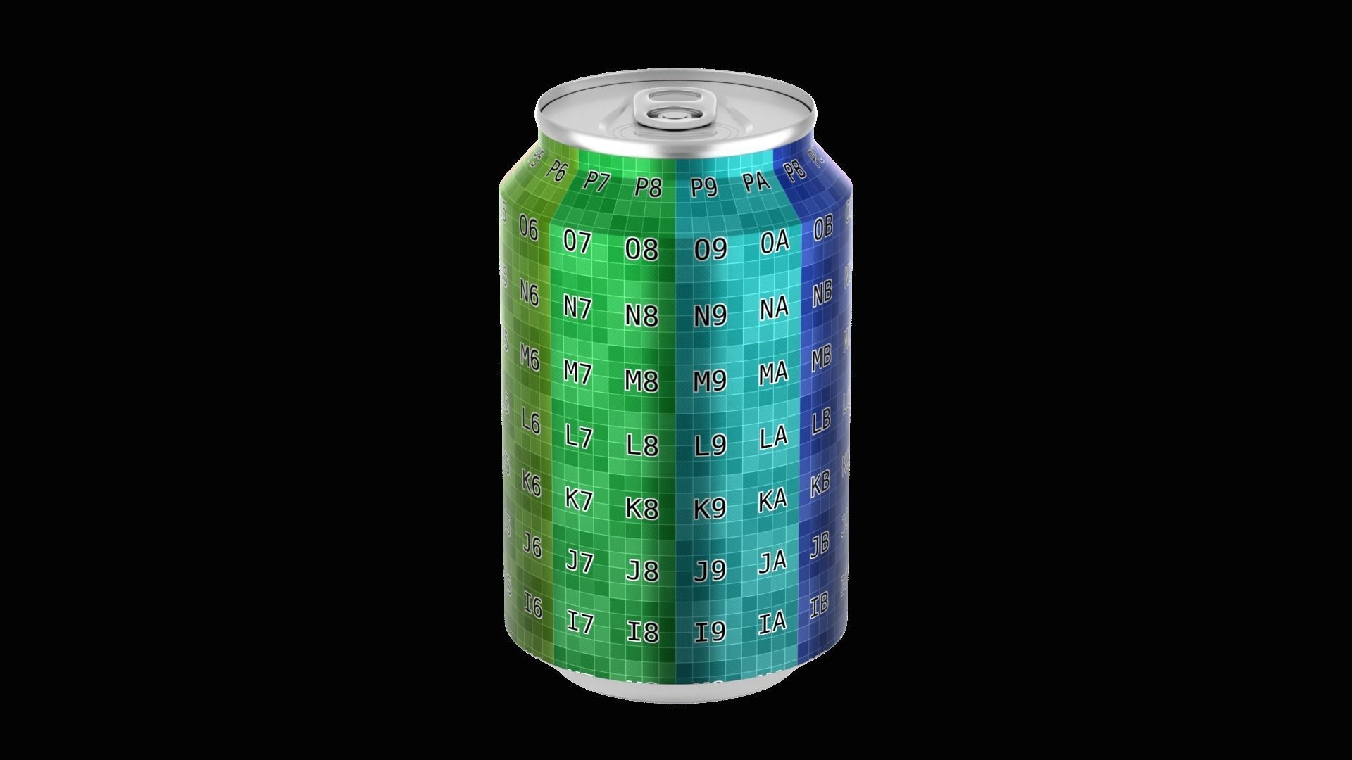 330 ml Standard Beverage Can - Matte and Glossy materials Low-poly 3D model_17