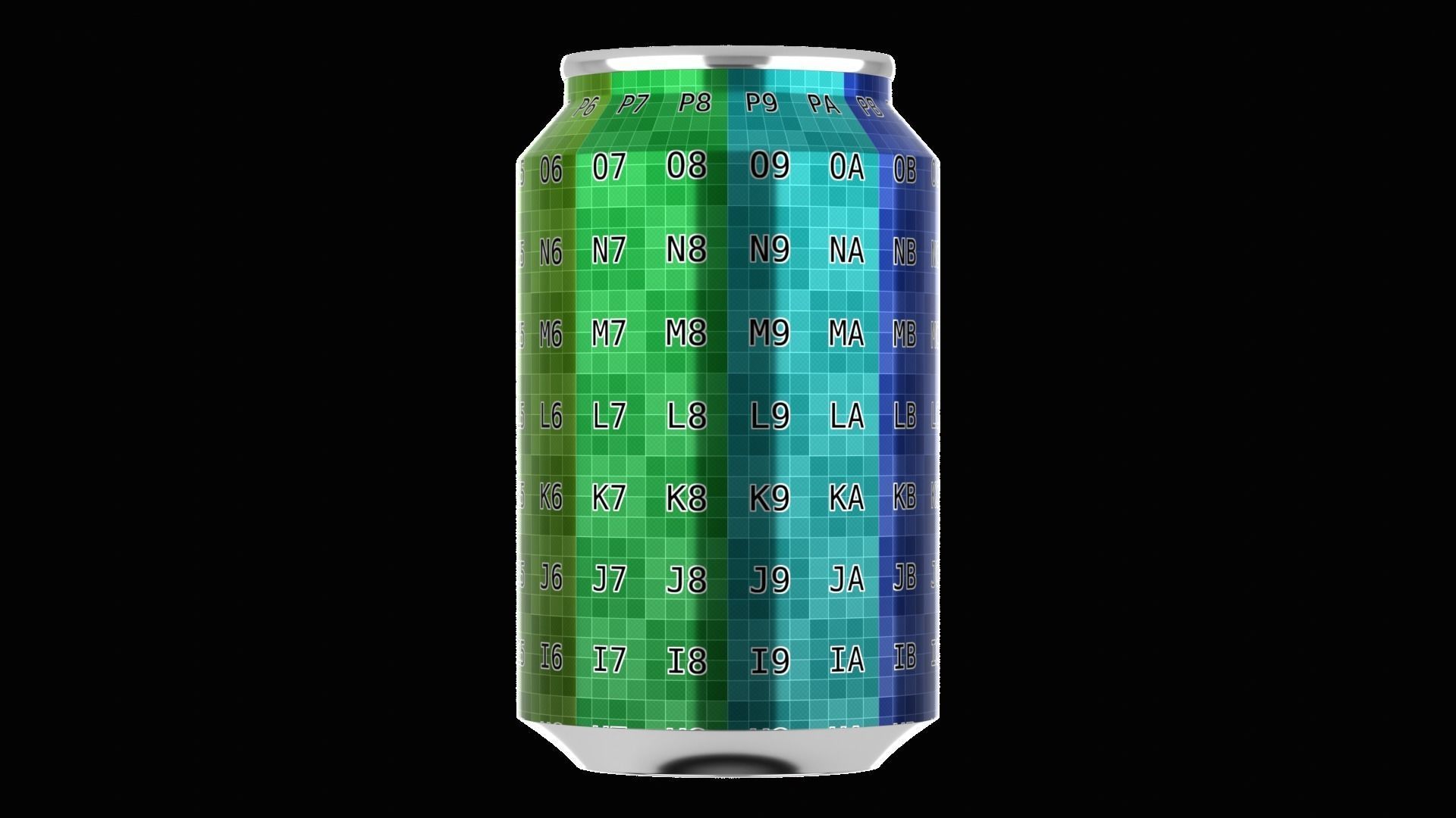 330 ml Standard Beverage Can - Matte and Glossy materials Low-poly 3D model_24