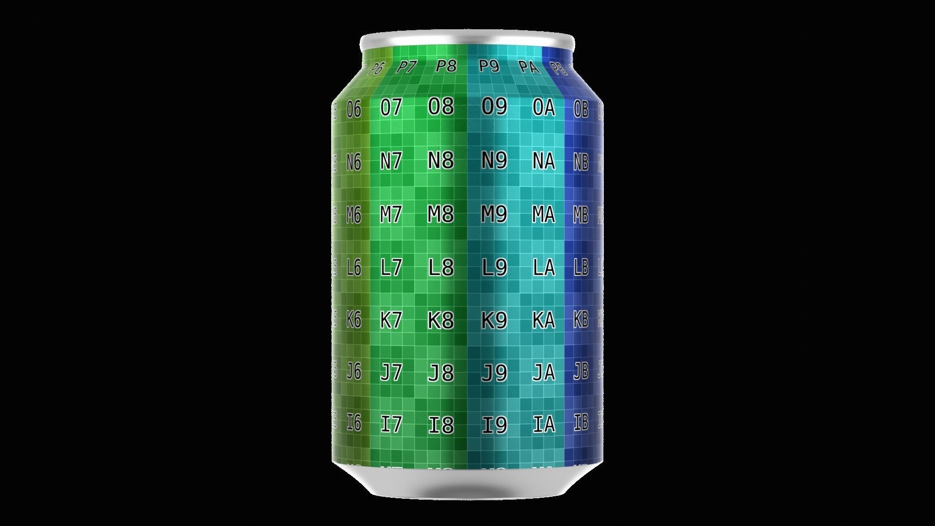 330 ml Standard Beverage Can - Matte and Glossy materials Low-poly 3D model_14