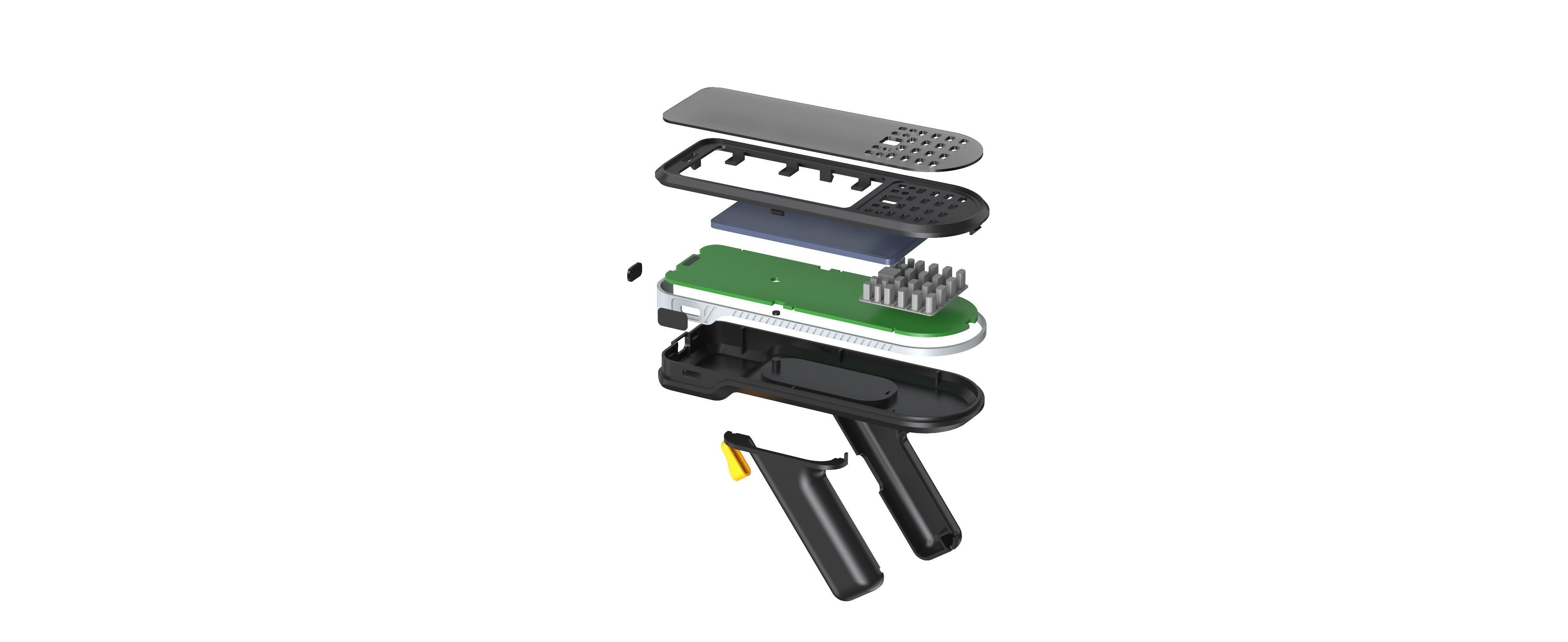 Barcode scanner 3D print model_4