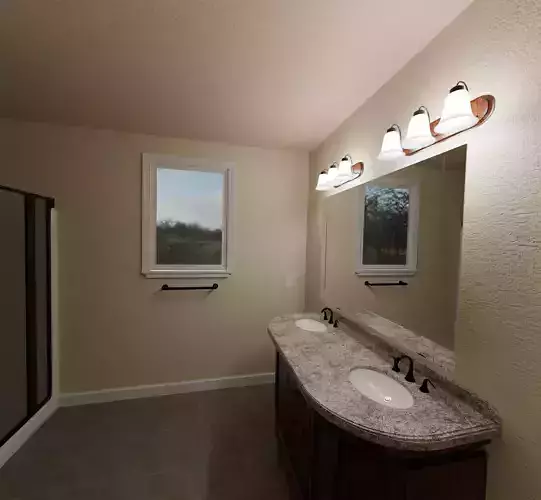 Realistic Mid-century Modern Bathroom